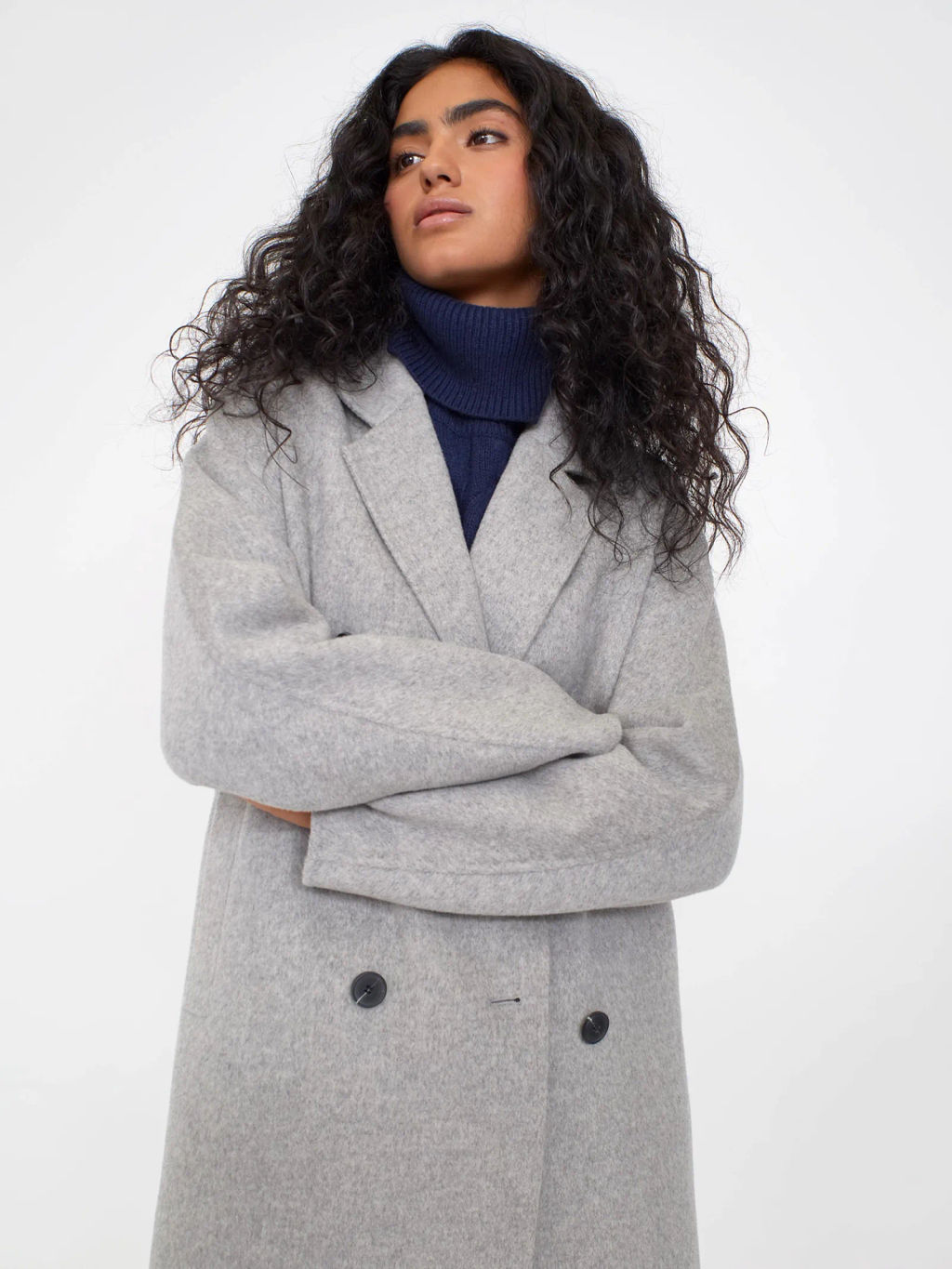 Пальто прямого кроя  R080 - Emka фото 3