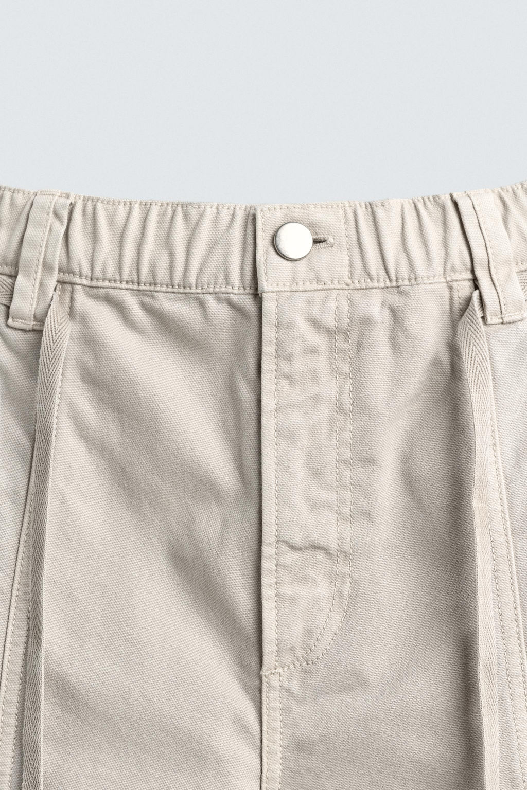 BERMUDA BAGGY FIT CINTUR?N / Piedra