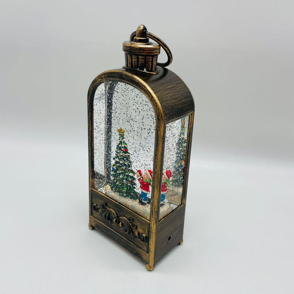 Новогодний декор Фонарь стекло - 23 см (арт. 23014A/23014B/23014D) в ассортименте - Ип лебедев о.ю фото 6