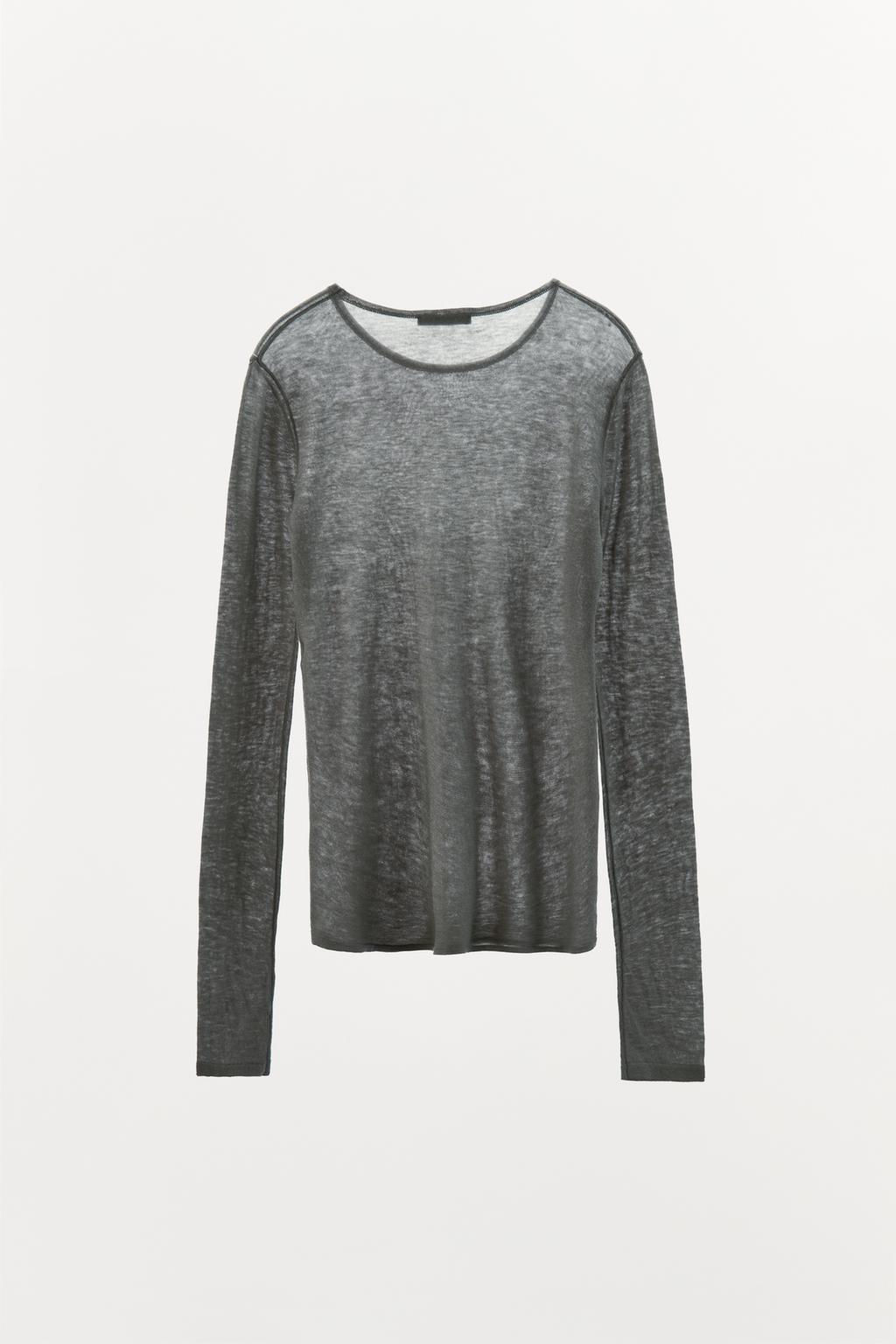 100% WOOL T-SHIRT - Zara фото 14