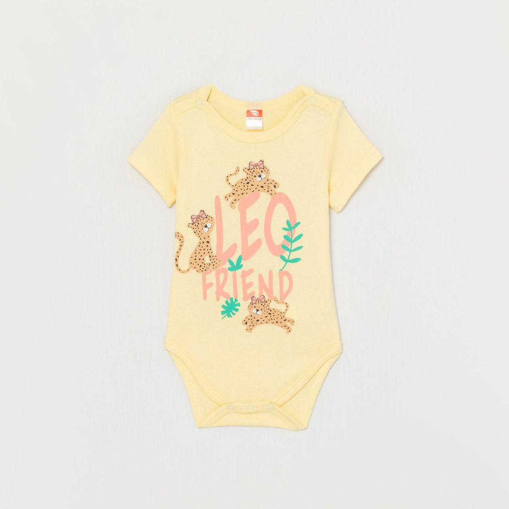 CRB wear/CWNG 40029-30-299 Боди для девочки, светло-желтый/Ex.Cherubino  фото 3