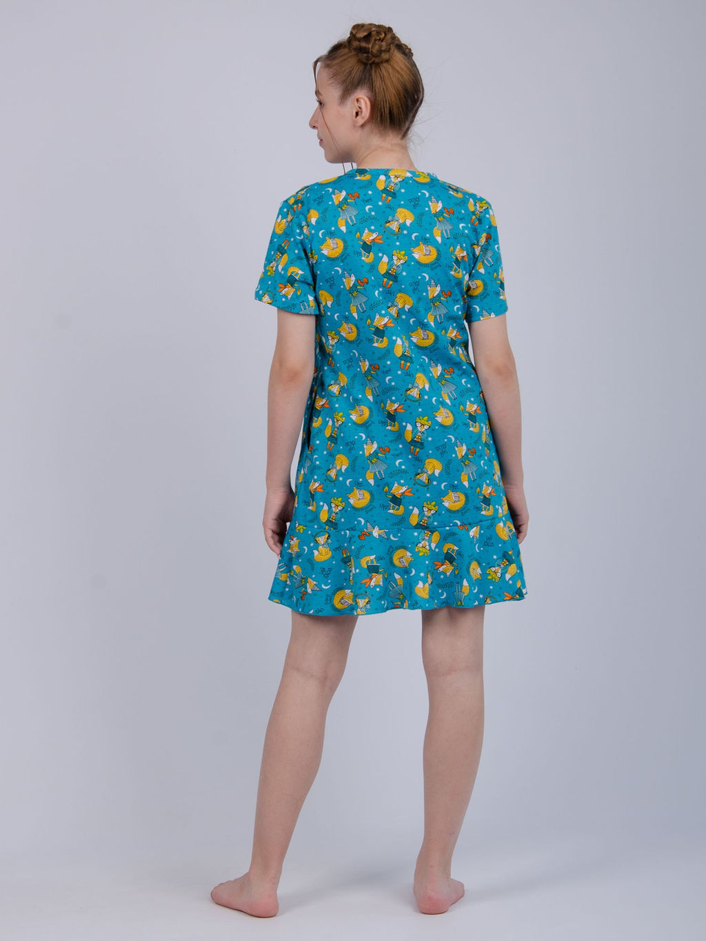 Халат "ХД-10" лисы, трикотаж