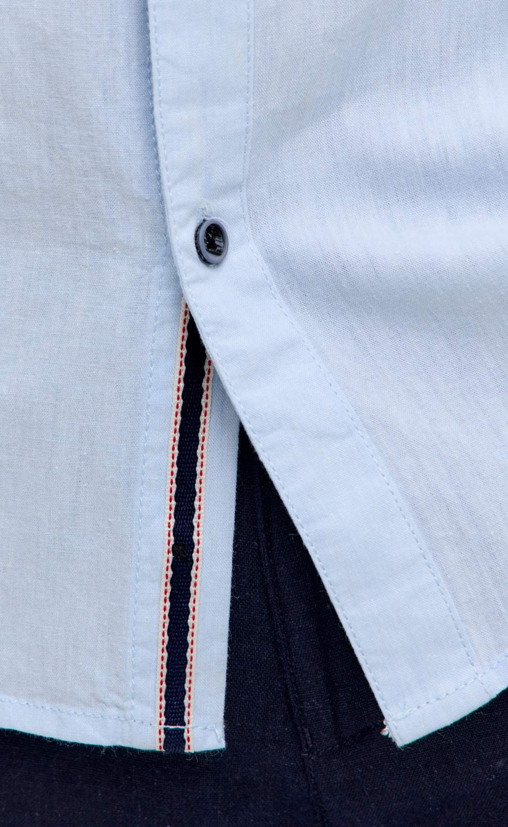 Рубашка к/р лен F611-0485 l.blue - Fine joyce фото 5