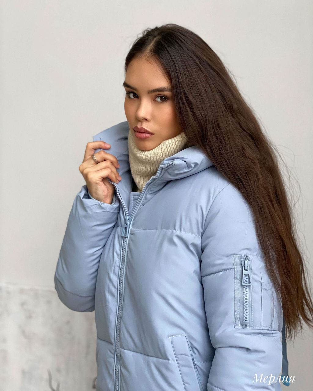 Куртка Мерлия (голубой) - Nadi bordo фото 3