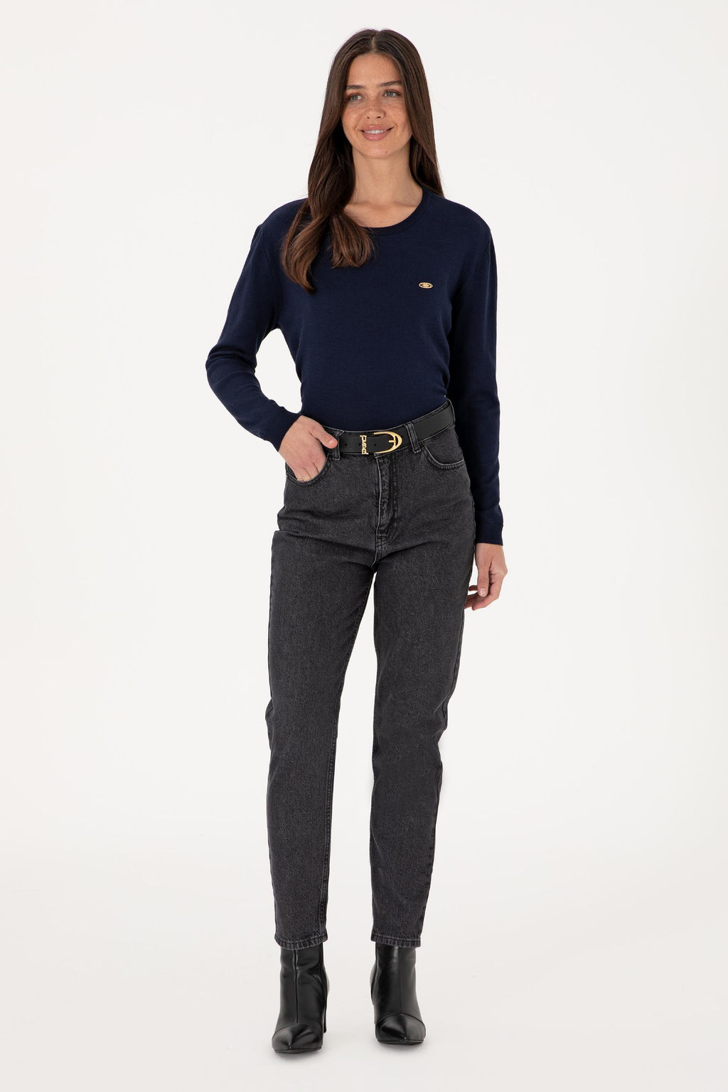 Kad_n Lacivert Basic Kazak Sepette S_rpriz _ndirim - U.s. polo assn фото 4