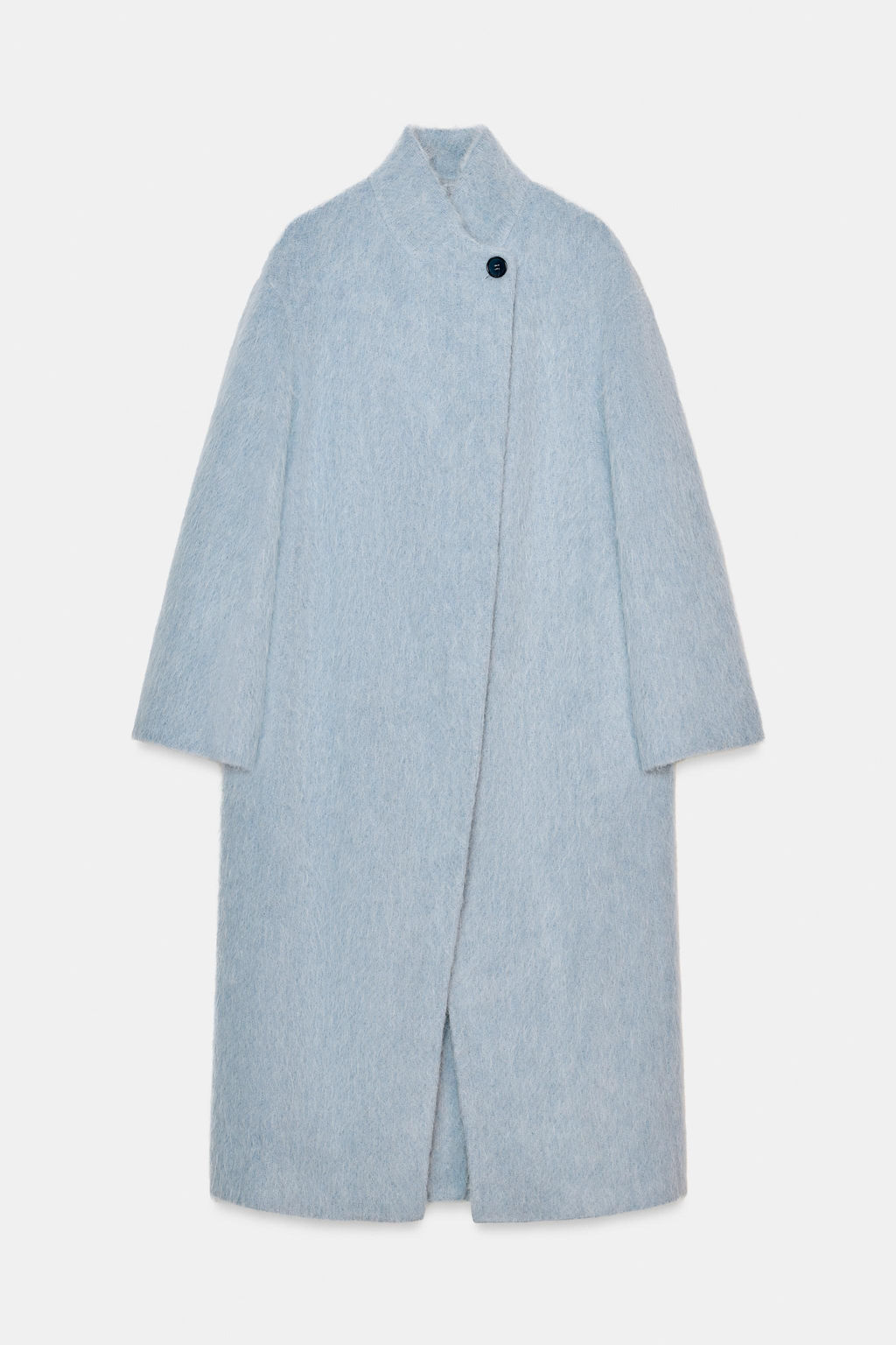 STRAIGHT COAT WITH MANTECO WOOL ZW COLLECTION - Zara фото 6