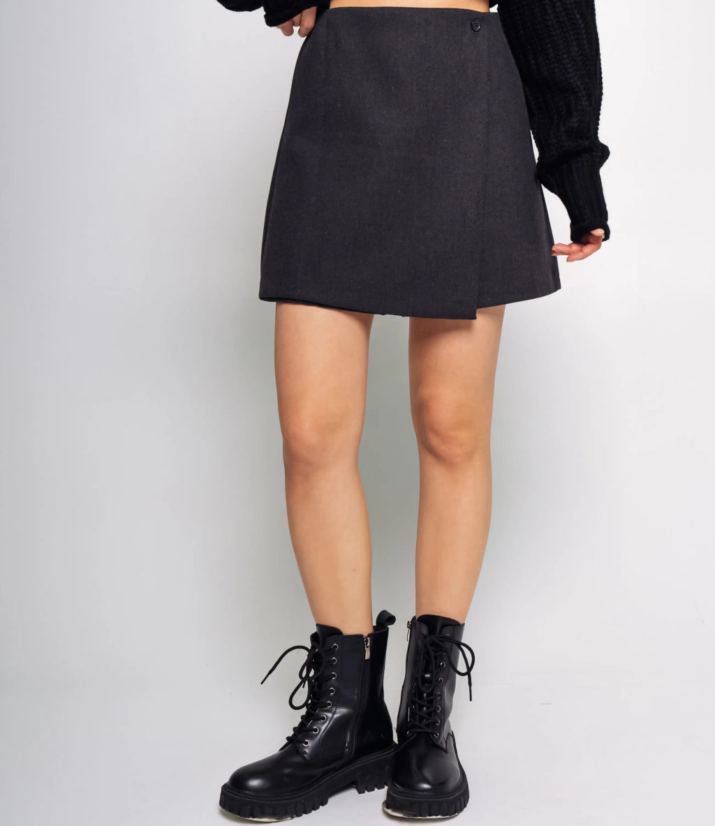 Юбка-шорты #КТ8662, графит