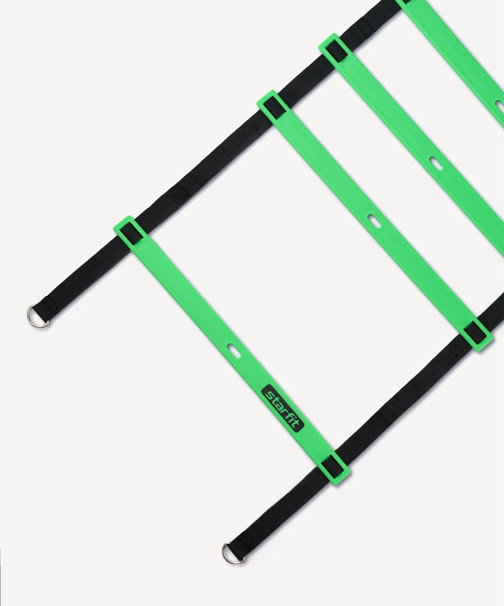 Лестница координационная STARFIT FA-601 580 см, ярко-зеленый/черный фото 2