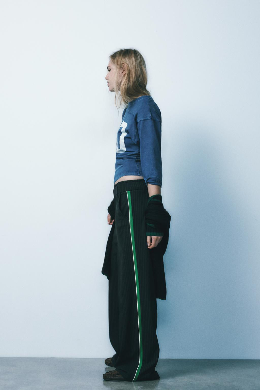 PINSTRIPE TROUSERS WITH BOXER DETAIL - Zara фото 19