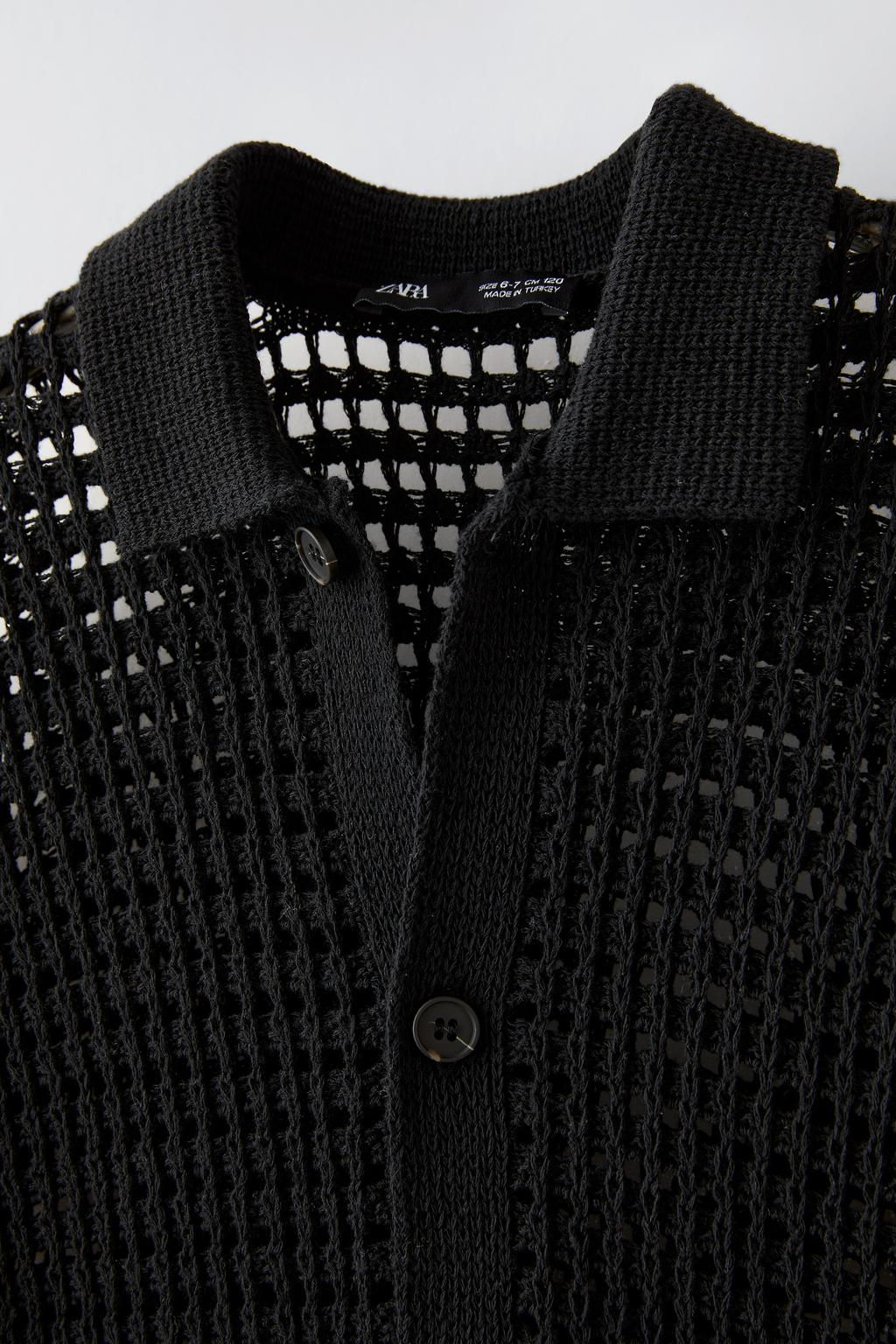 CROCHET KNIT SHIRT - Zara фото 3