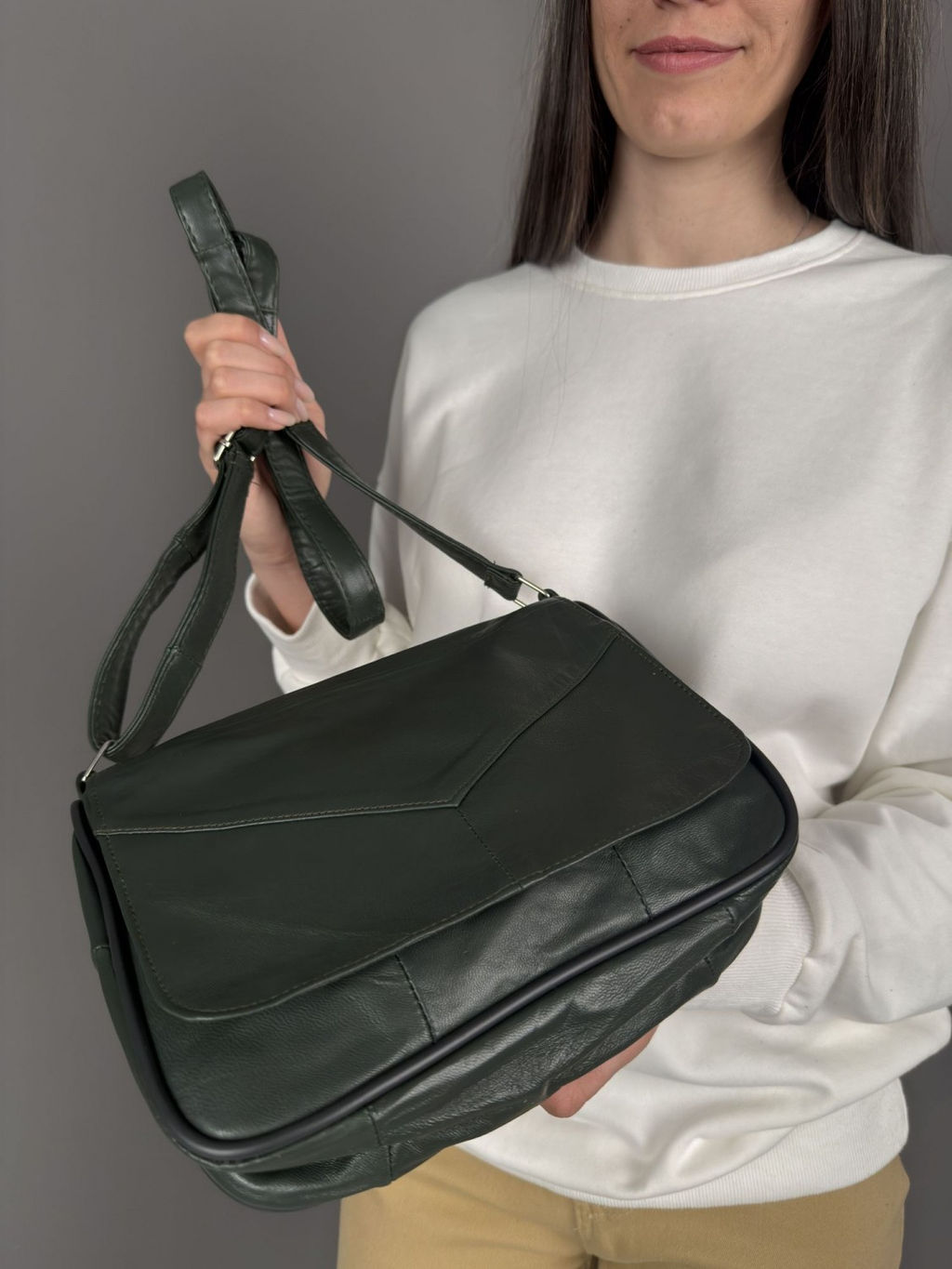 Сумка женская из телячьей кожи