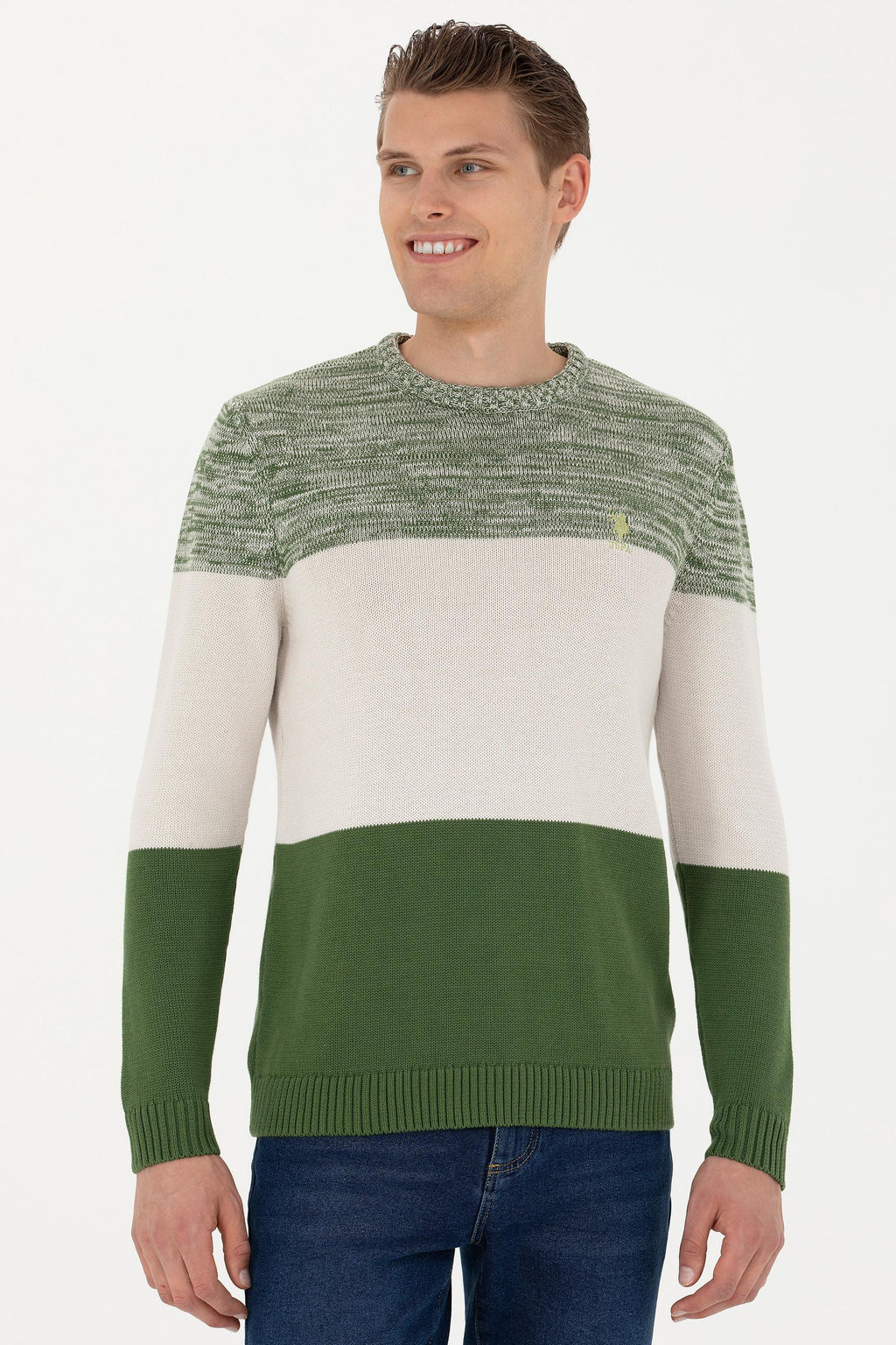 Мужской зеленый свитер Неожиданная скидка в корзине - U.s. polo assn фото 10
