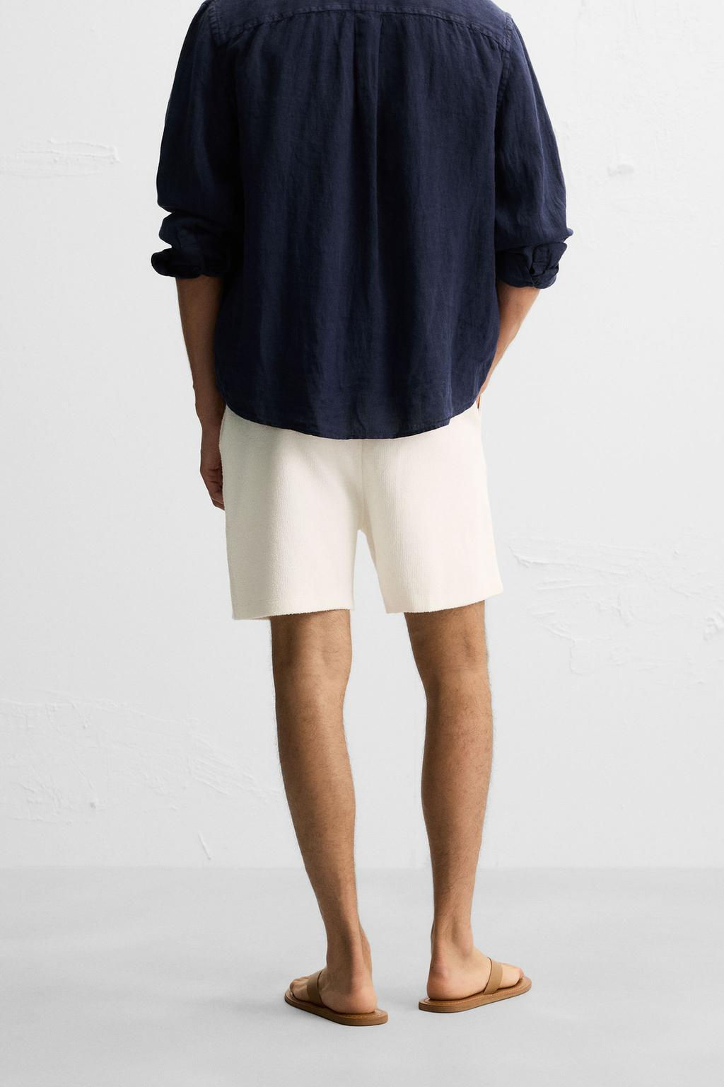 TEXTURE JOGGER BERMUDA SHORTS - Zara фото 3