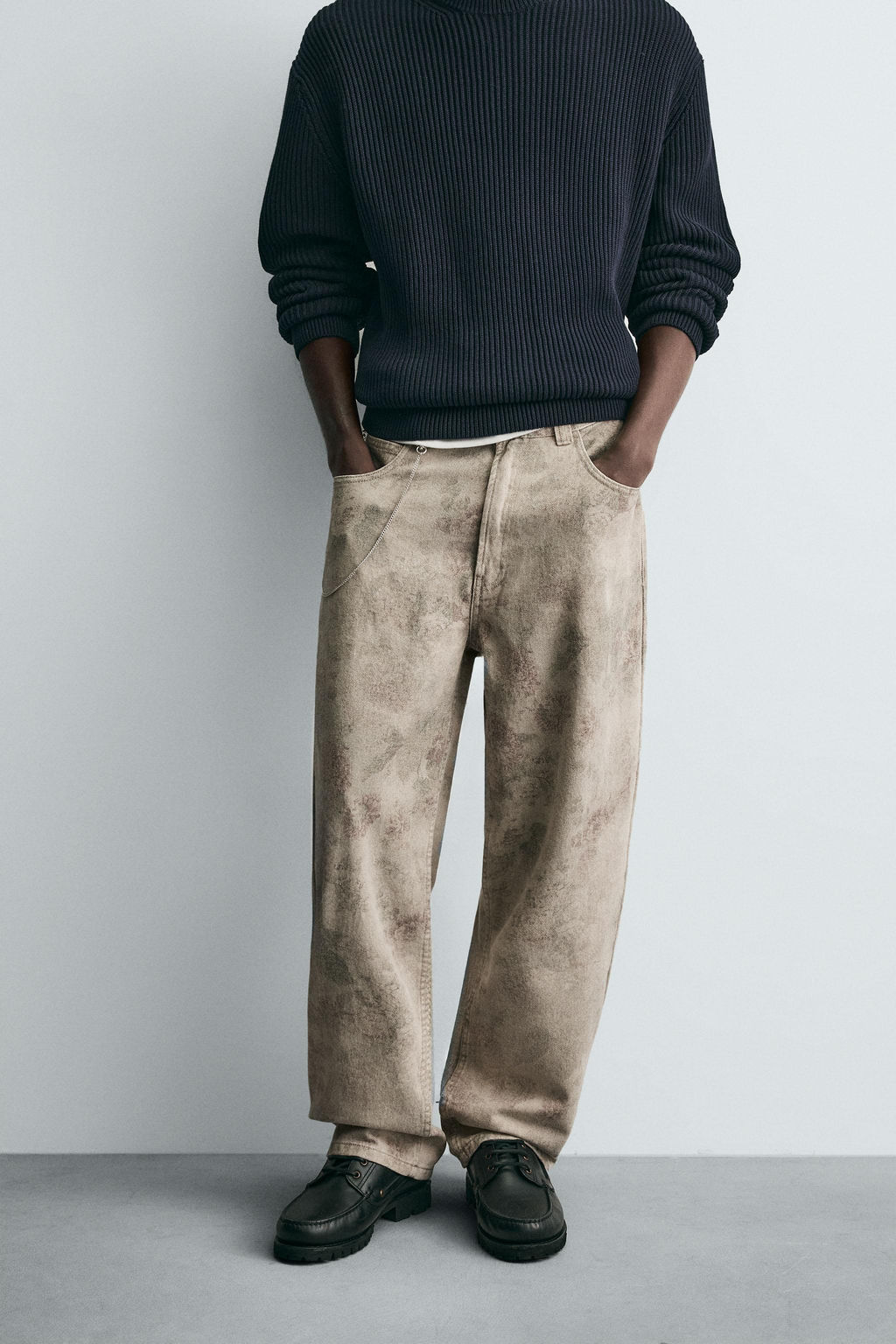 ABSTRACT PRINTED BALLOON FIT TROUSERS - Zara фото 6