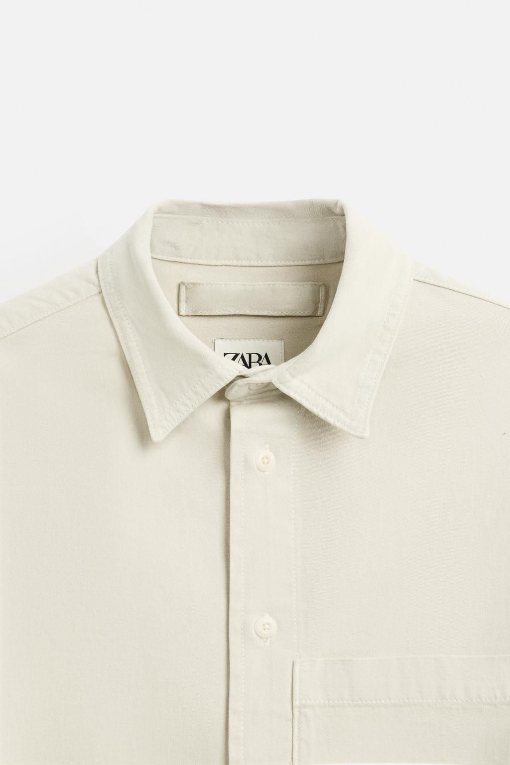 DENIM SHIRT WITH POCKET - Zara фото 9