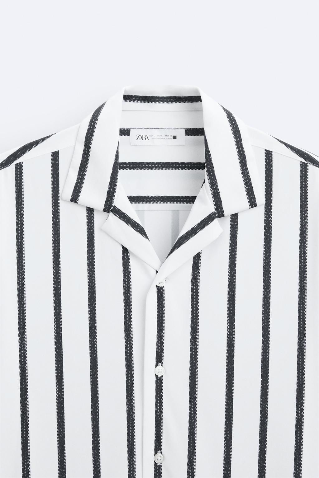 STRIPED STRETCHY SHIRT - Zara фото 8