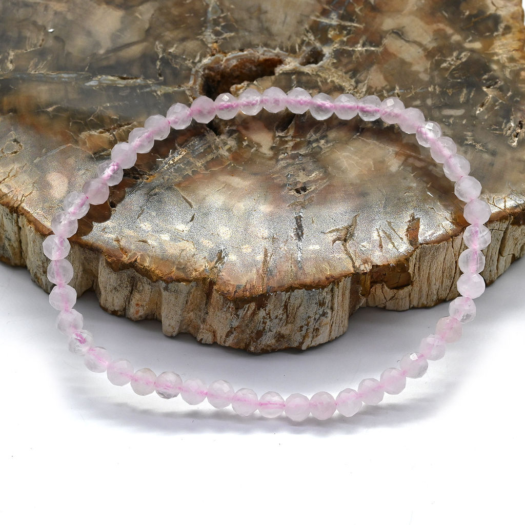 Браслет на резинке шарик гр.4мм из аметиста, 17см - Радуга камня фото 5