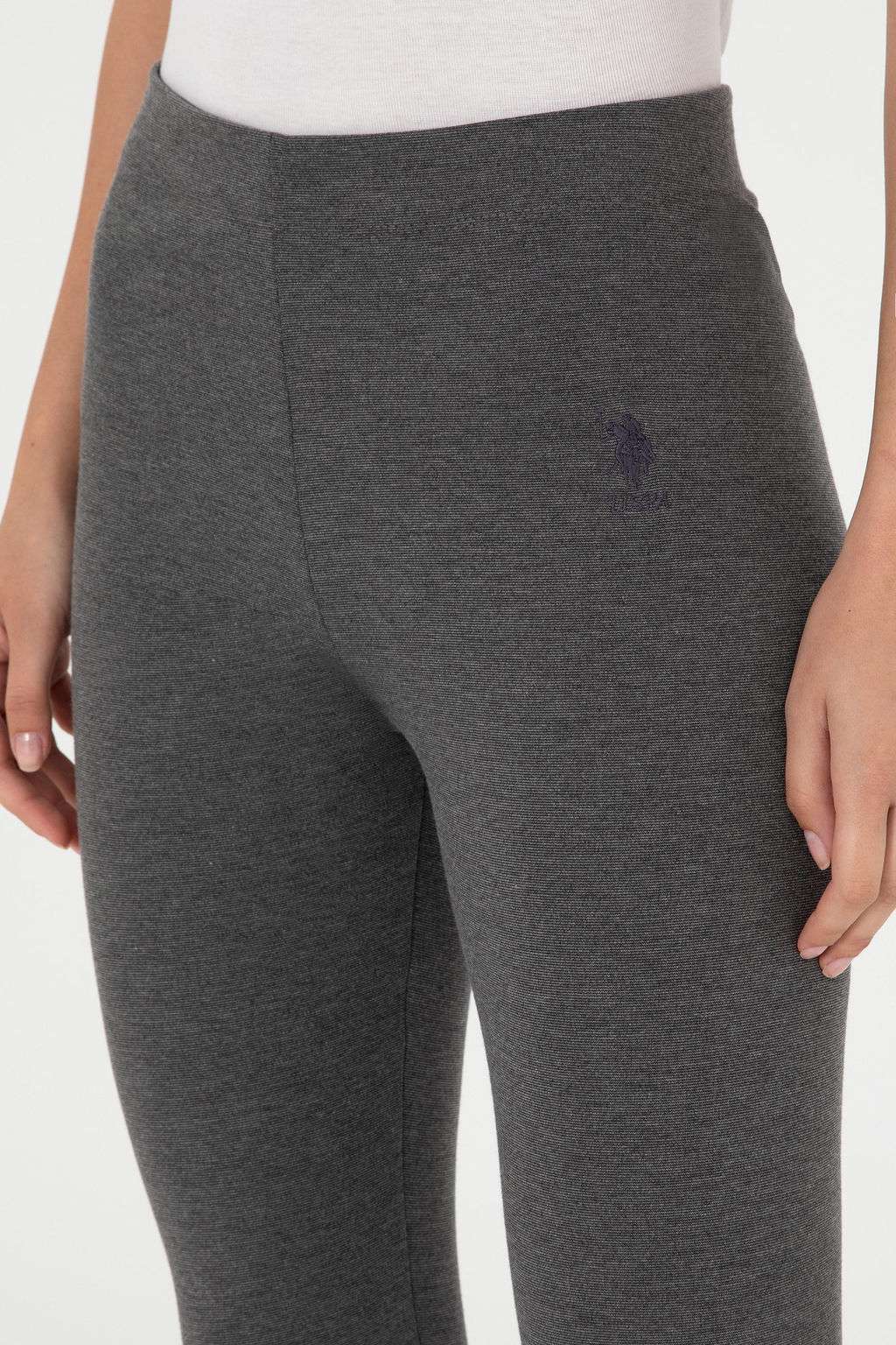 Женские спортивные штаны антрацитового меланжа Неожиданная скидка в корзине - U.s. polo assn фото 5