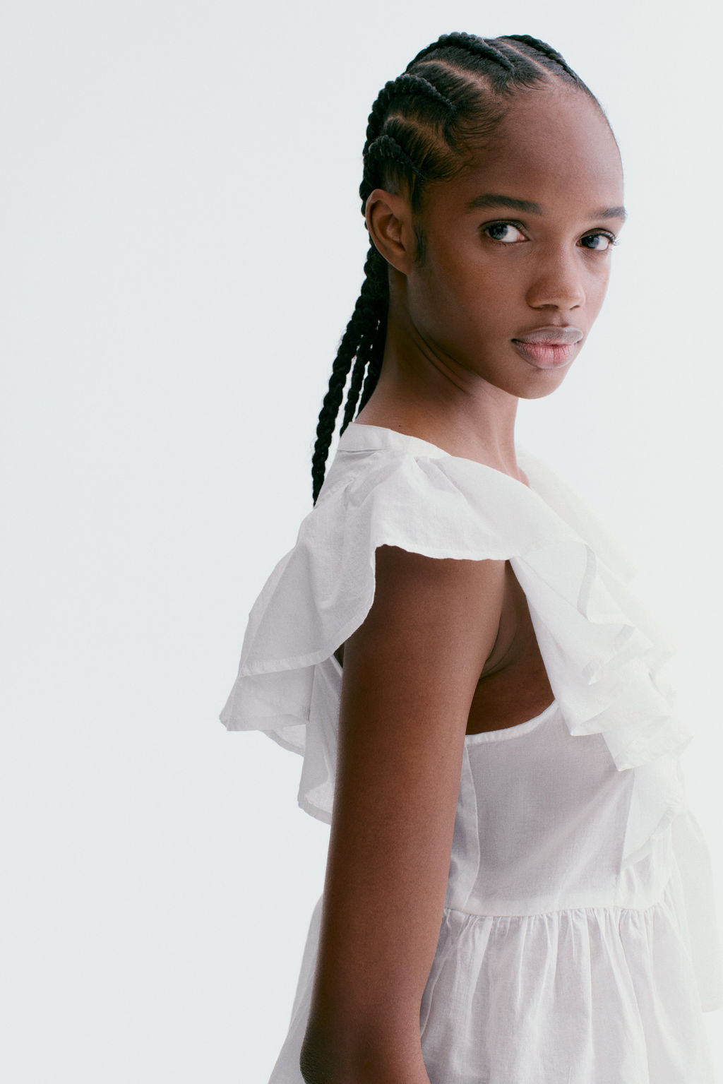 Frill-trimmed cotton top - H&m фото 5