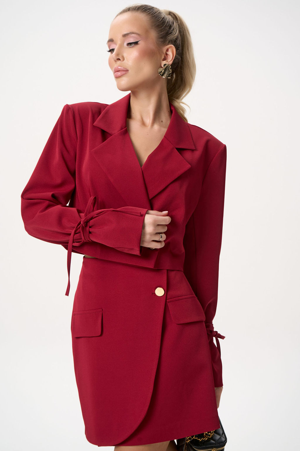 Юбка Бонни (бордовый) - Эльза фото 3