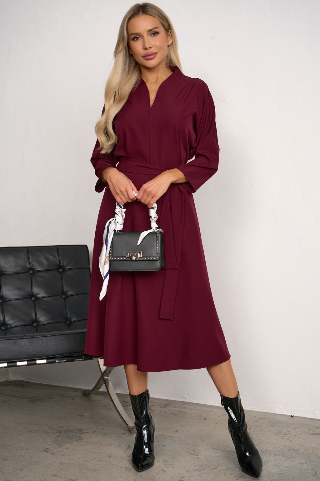 Платье Турин (винный) Р11-1222/5