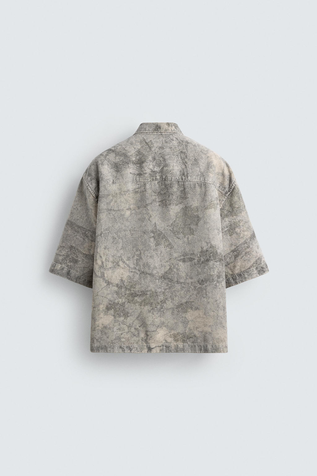 RELAXED FIT ABSTRACT PRINT SHIRT - Zara фото 8