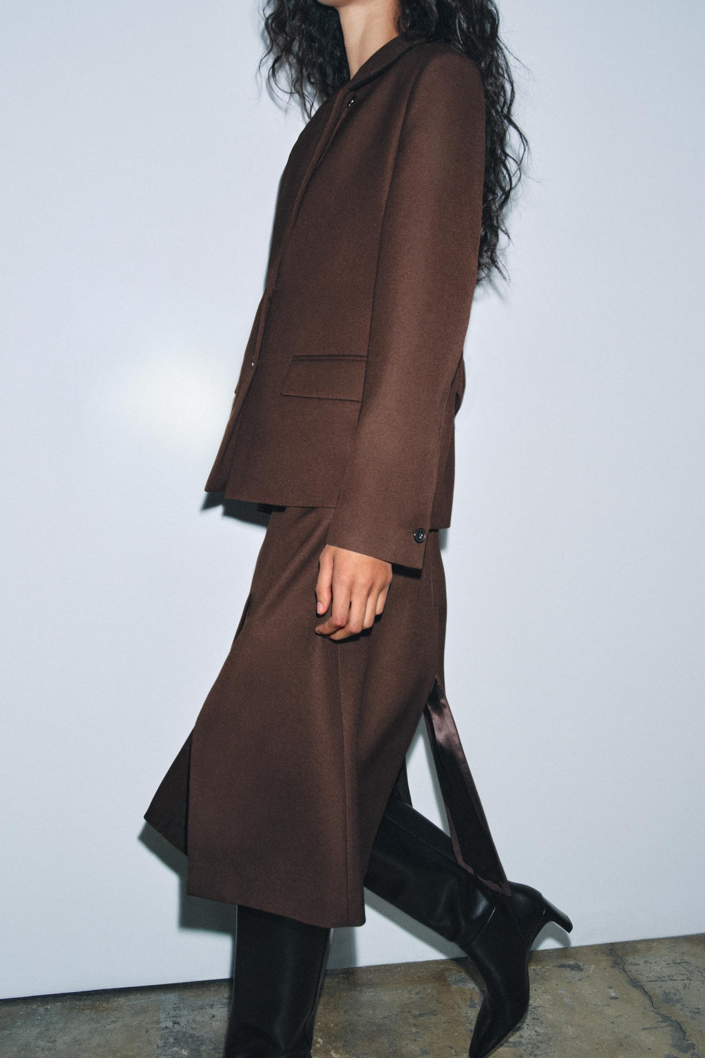 ZW COLLECTION BOX PLEAT SKIRT - Zara фото 3