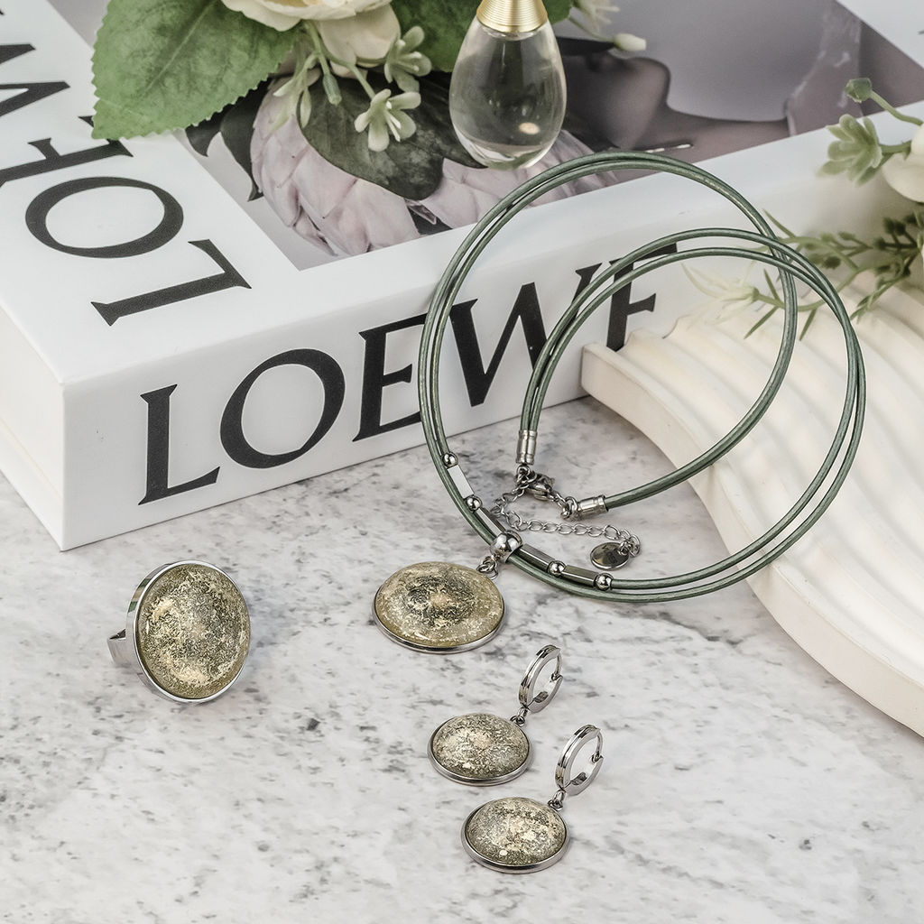 Серьги из муранского стекла LEMON GOLD LS3548