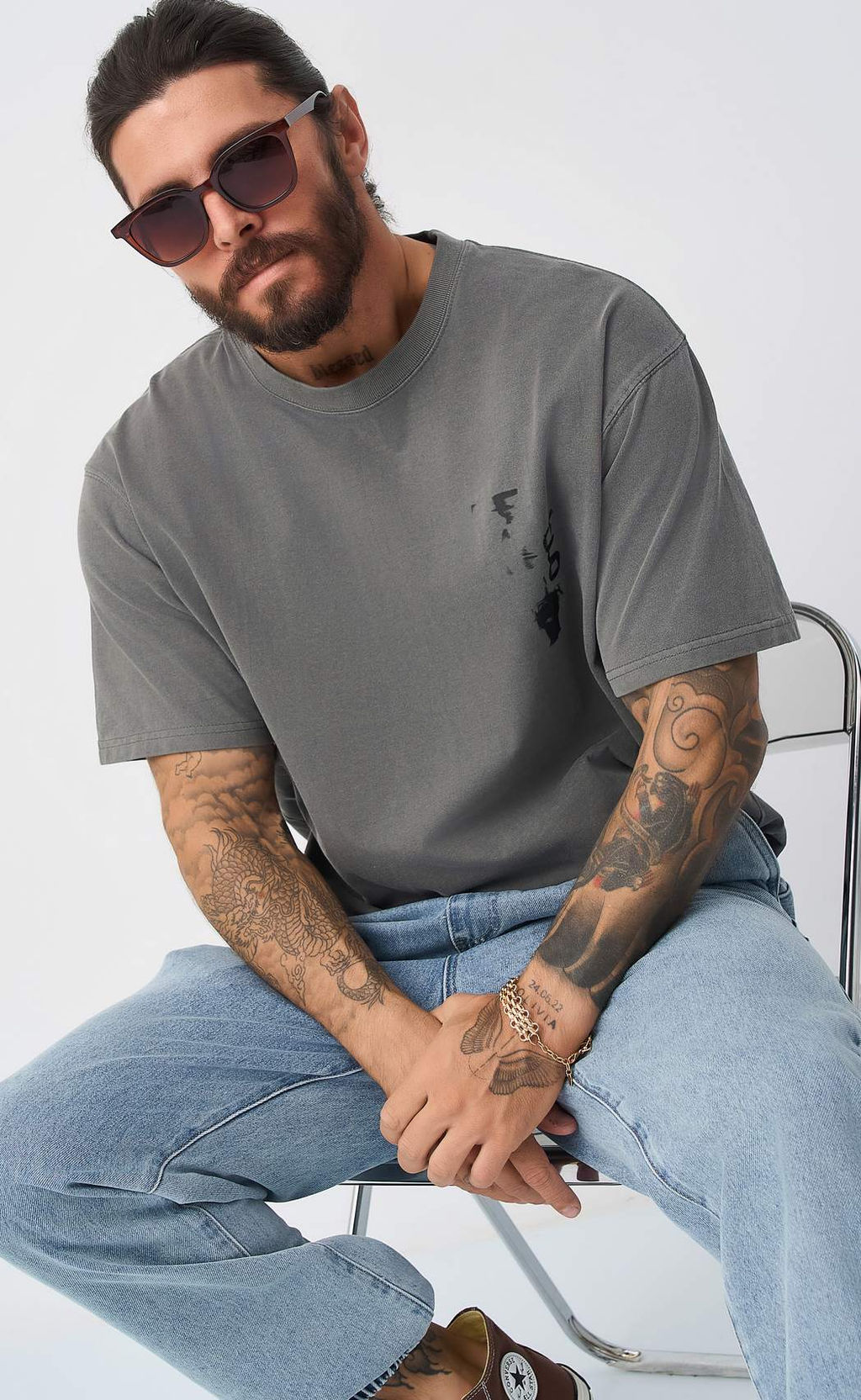 Футболка P511-06005 d.grey