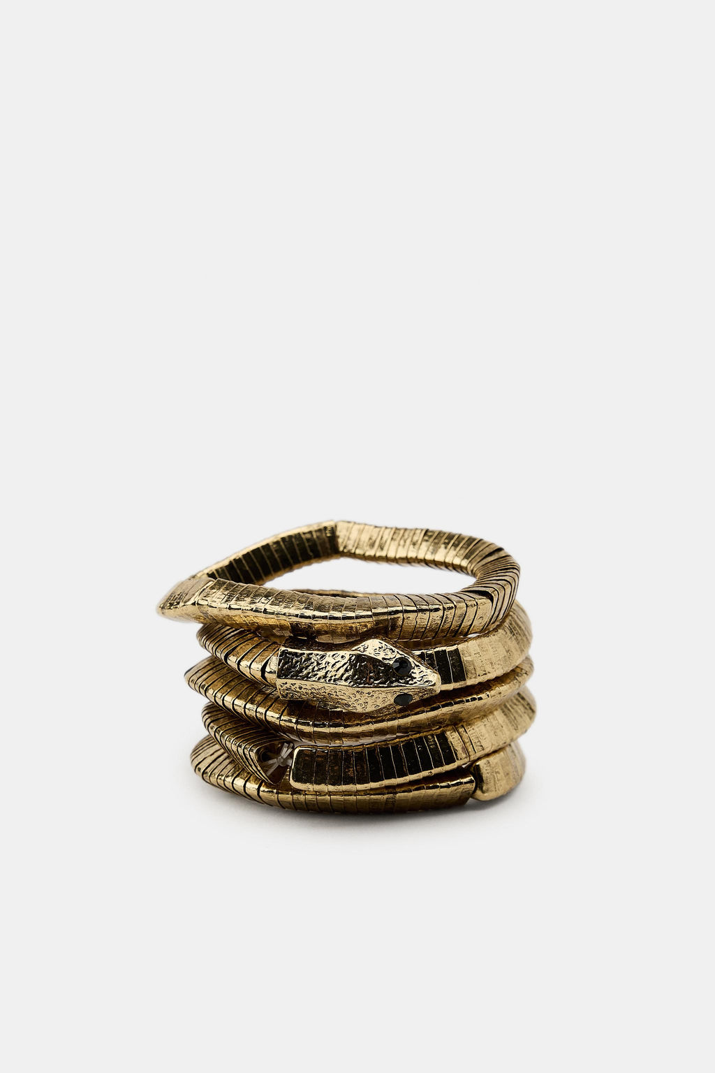 PACK OF ELASTIC SNAKESKIN PRINT BRACELETS - Zara фото 2