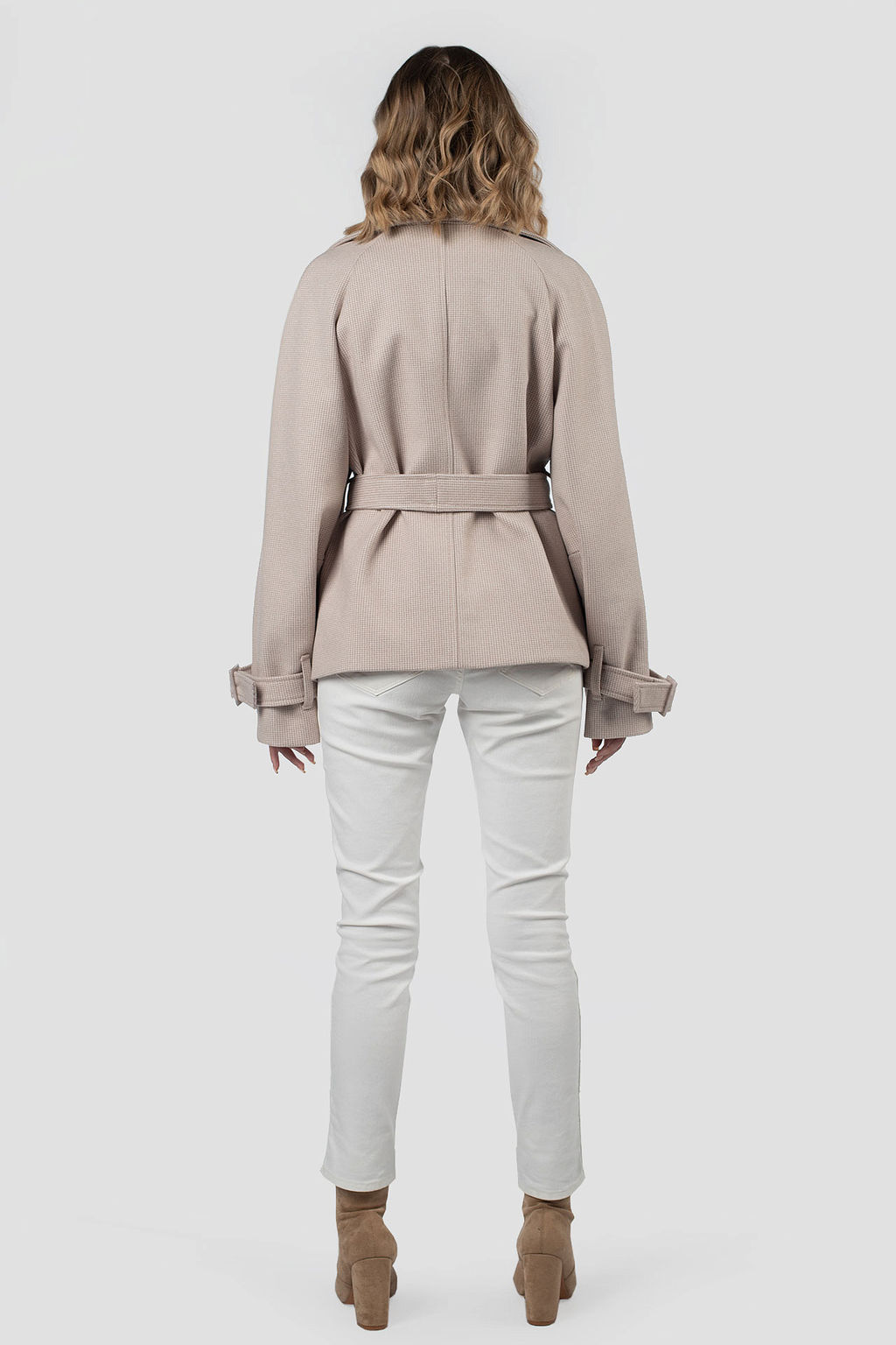 01-12223 Пальто женское демисезонное (пояс) - El podio фото 5