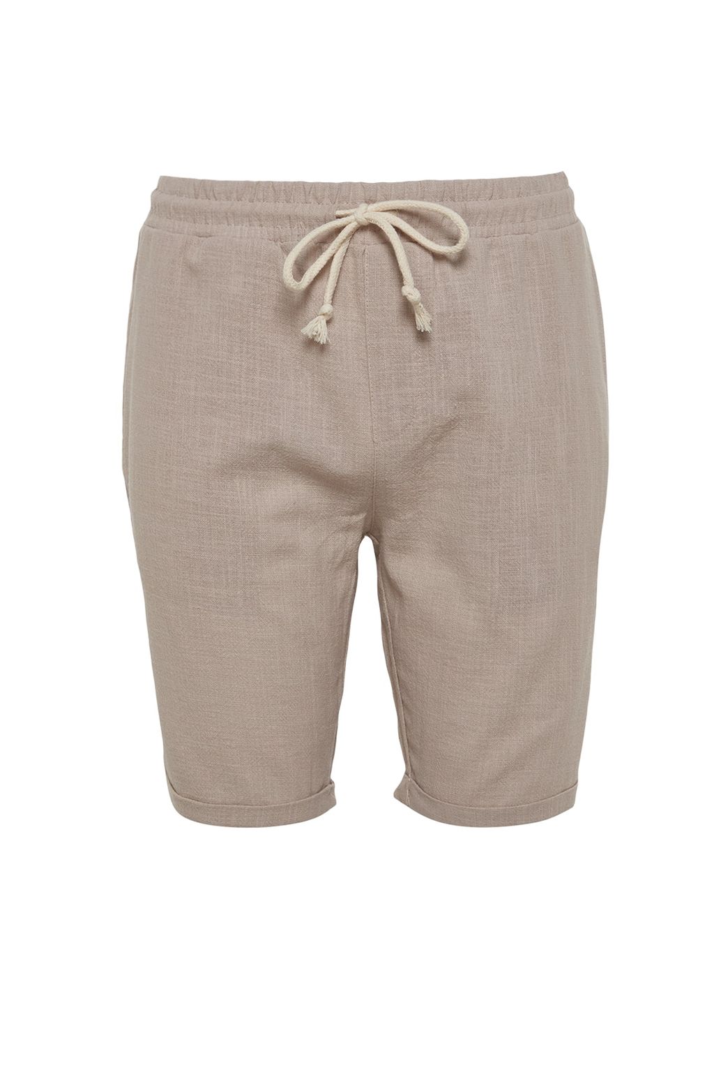 TRENDYOL MAN Ekru Regular Fit Keten Gorunumlu Sort TMNSS23SR00030 - Trendyolmilla фото 30