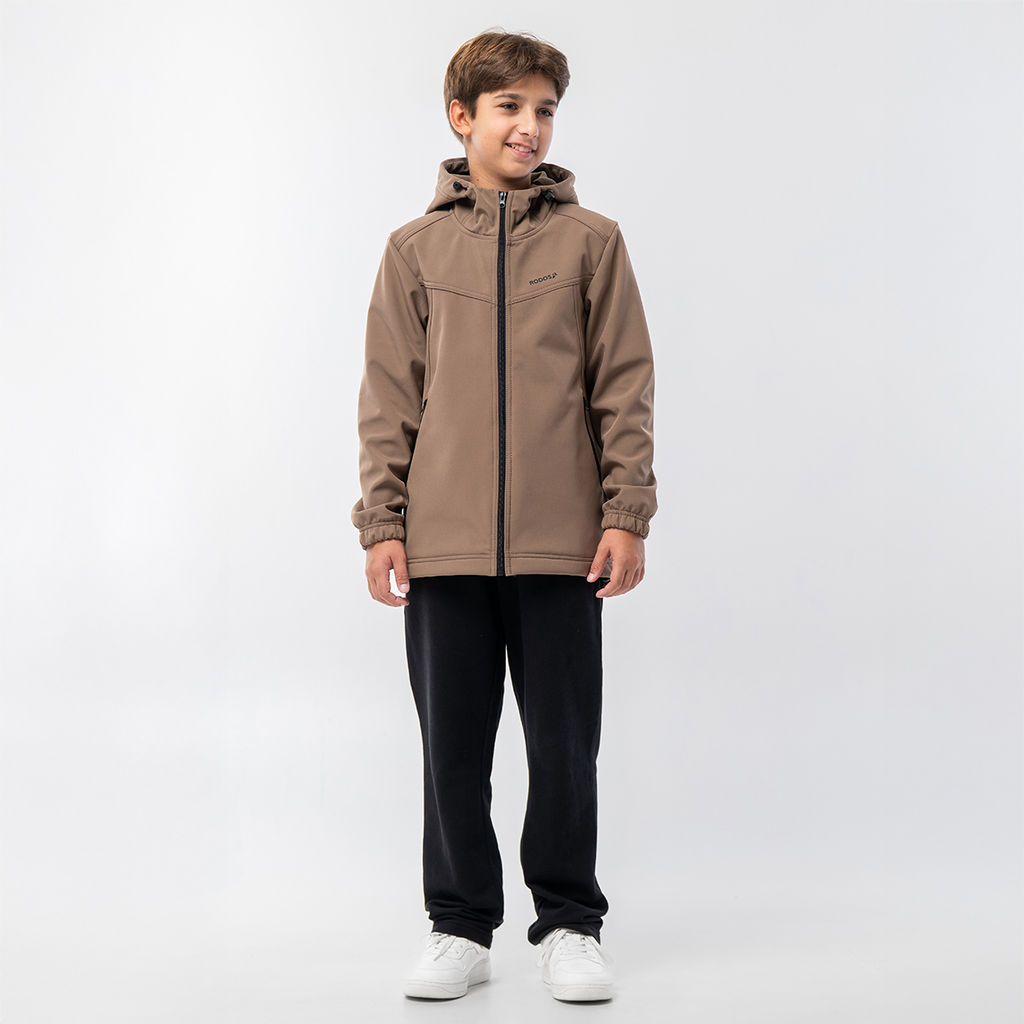 RODOS Куртка софтшелл для мальчика демисезон М-311д Тёмно-серый  фото 13