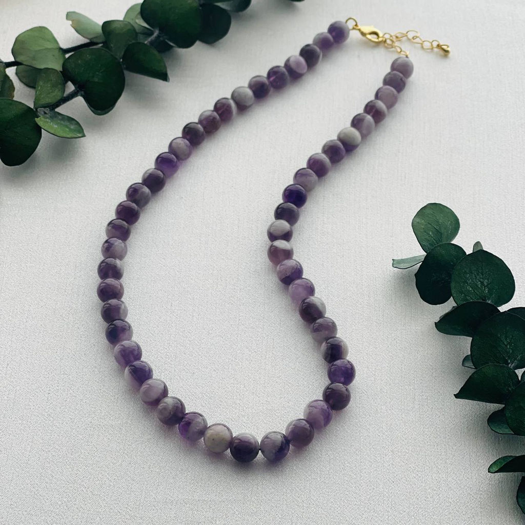 Бусы из кварцевого Аметиста 50 см +