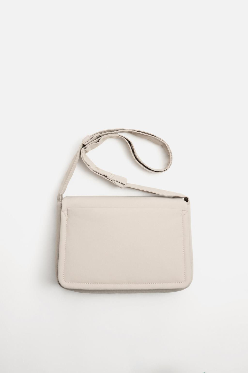NYLON CROSSBODY BAG WITH FLAP - Zara фото 9