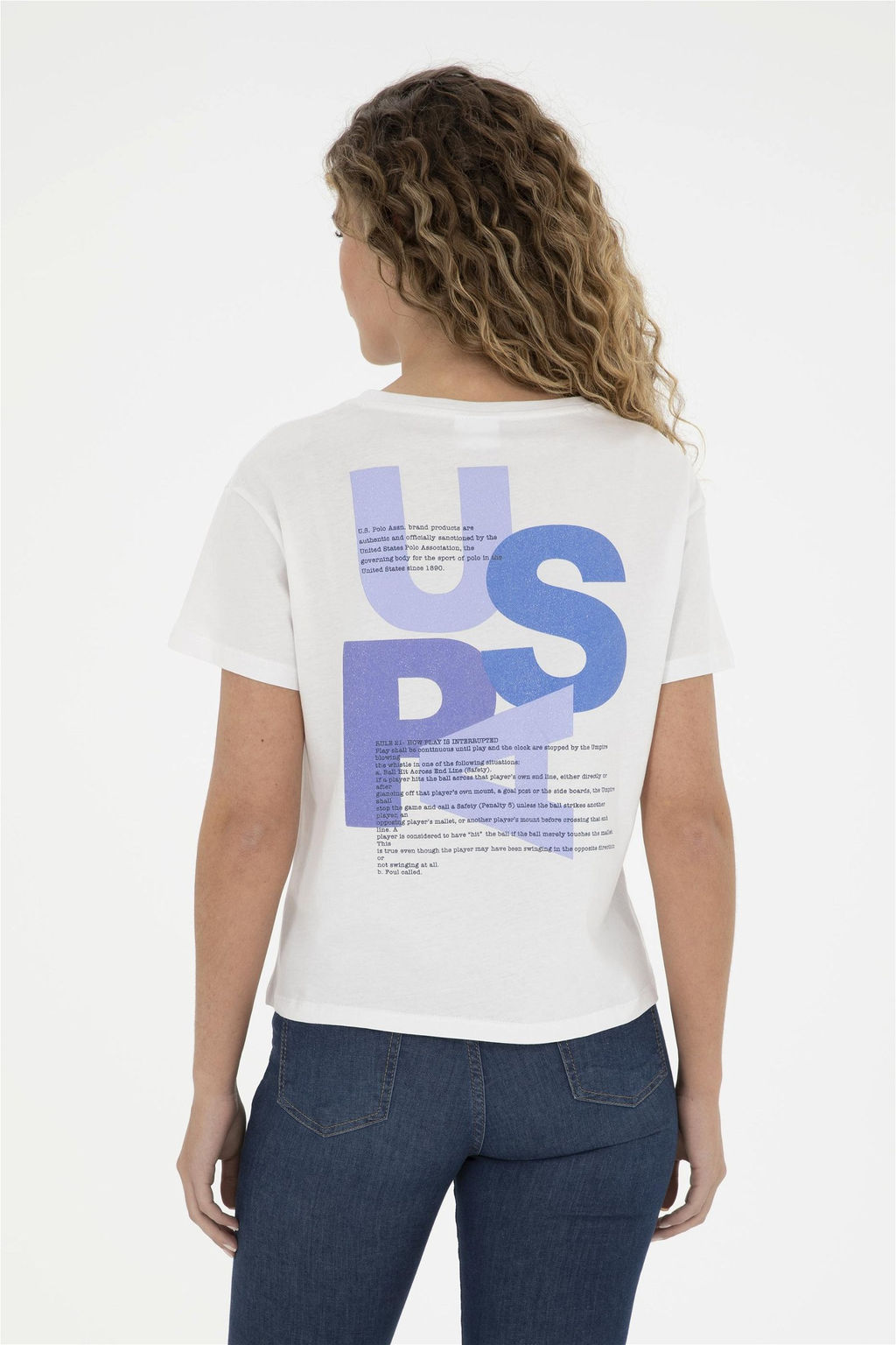 Женская футболка цвета экрю - U.s. polo assn фото 5