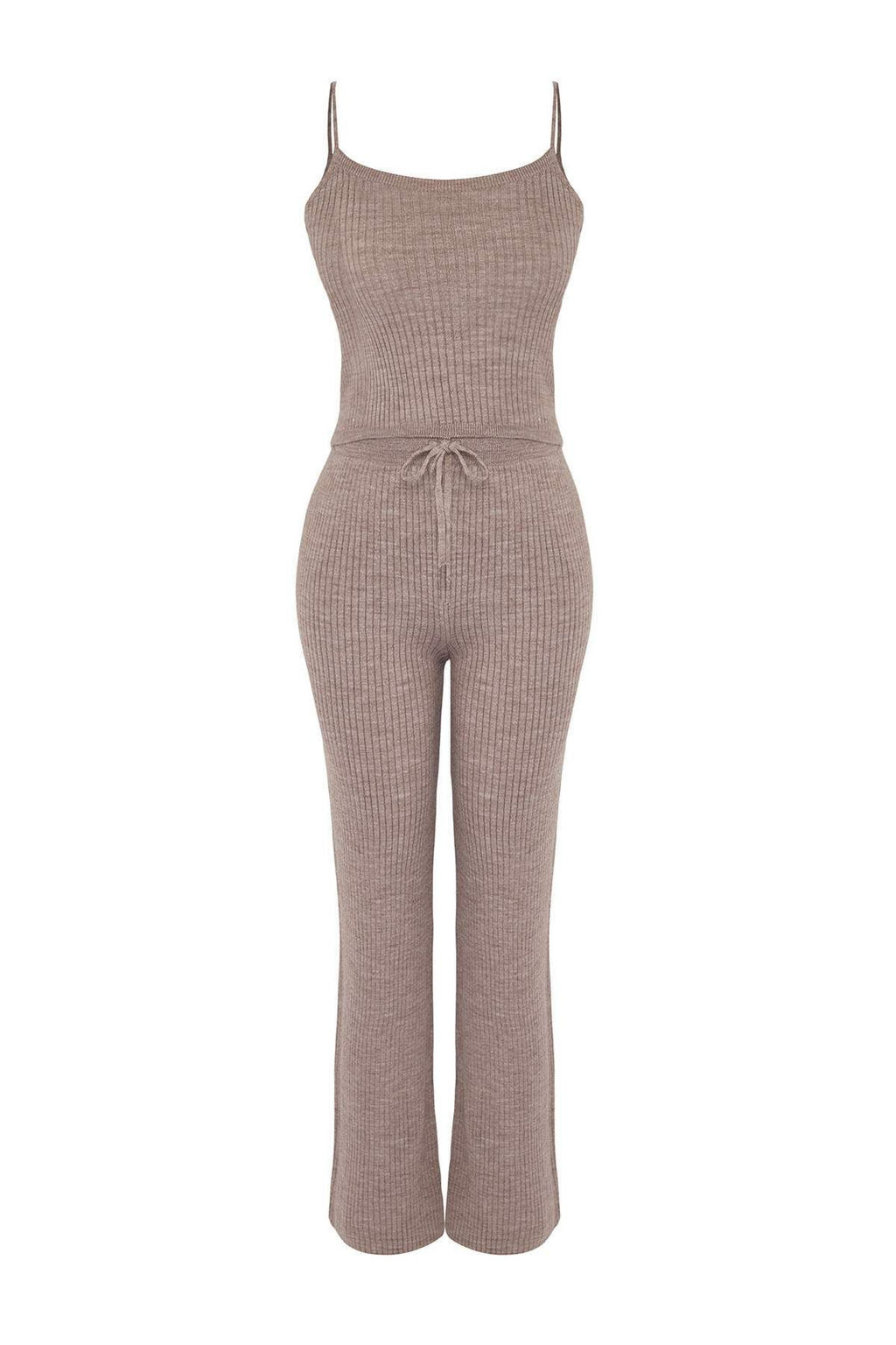 Vizon Fitillli Bluz H?rka Pantolon Triko Alt-Ust Tak?m TWOAW22AU0006