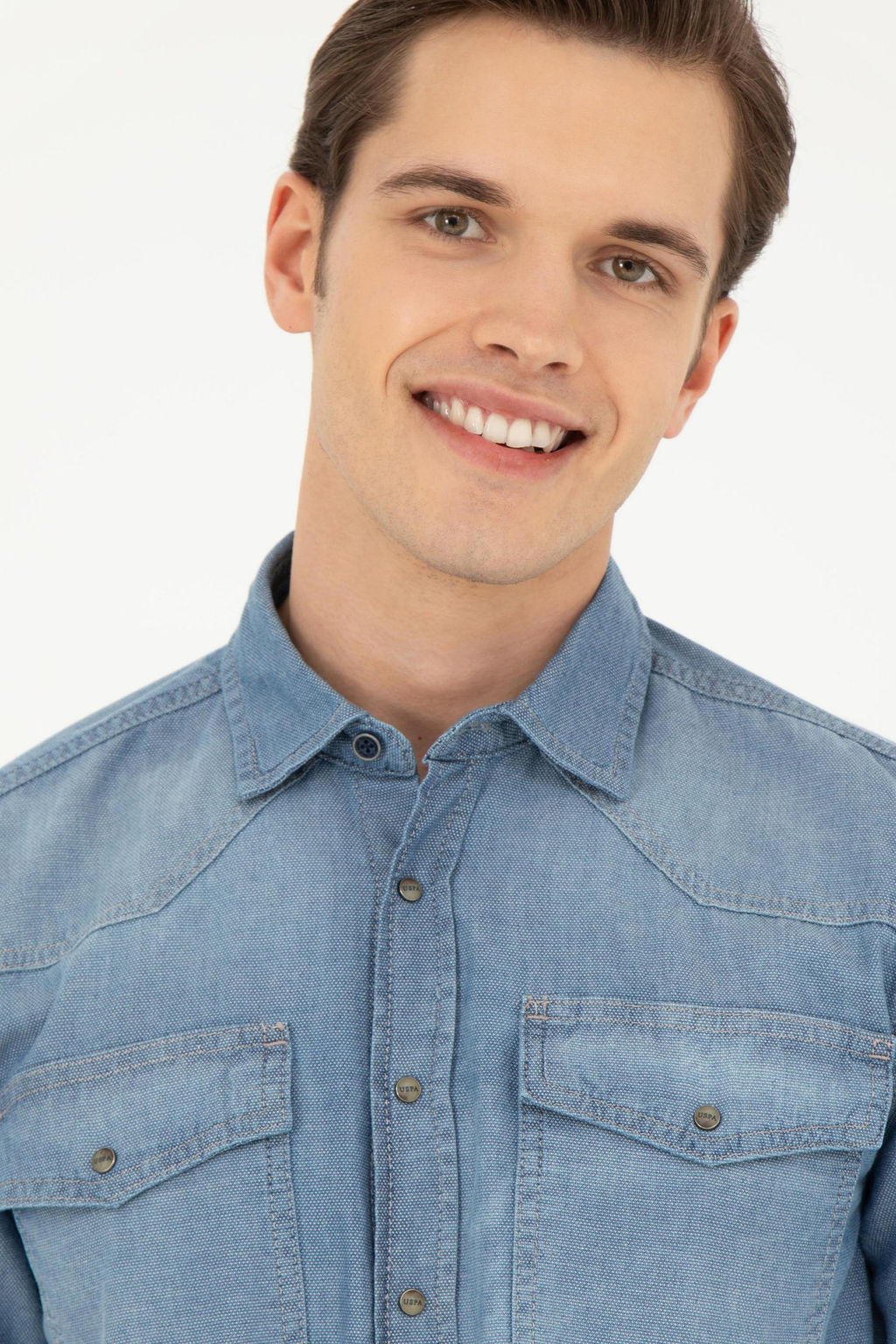 Erkek A__k Mavi Jean G_mlek - U.s. polo assn фото 2