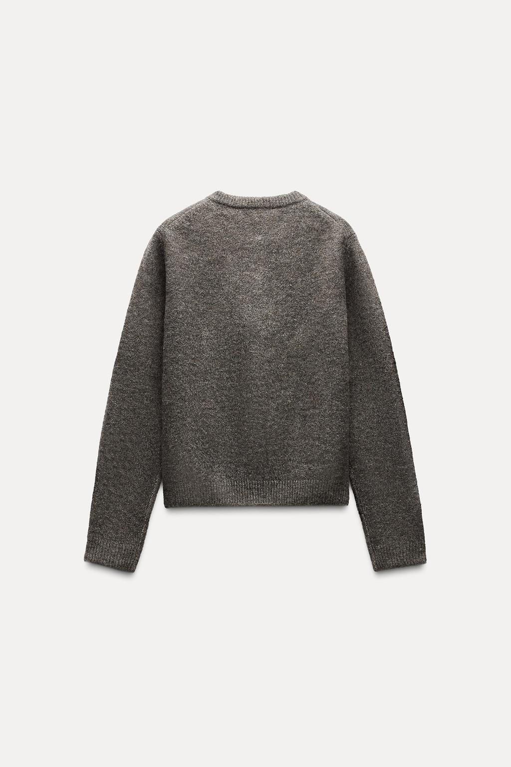 KNIT CARDIGAN WITH METAL BALL BUTTONS - Zara фото 7