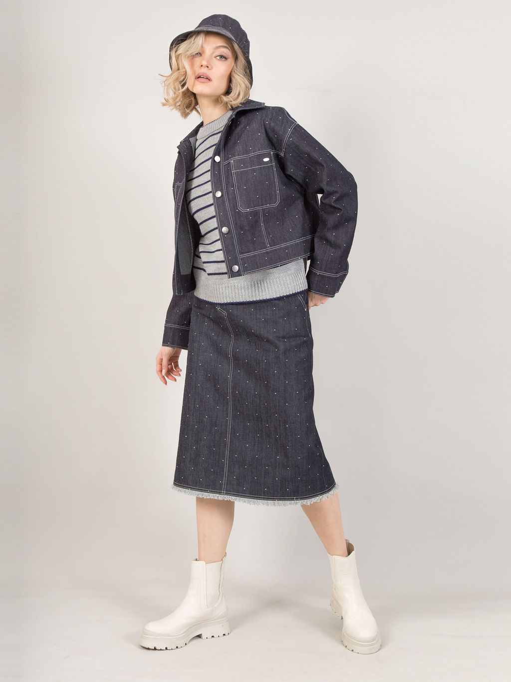 Джемпер в полоску - Stilla фото 11