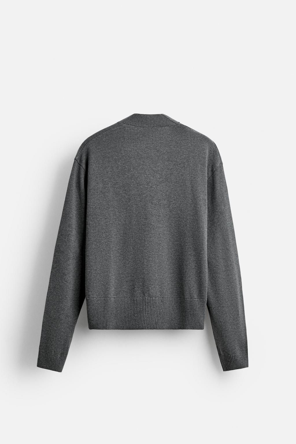 ASYMMETRIC NECKLINE CARDIGAN - Zara фото 8