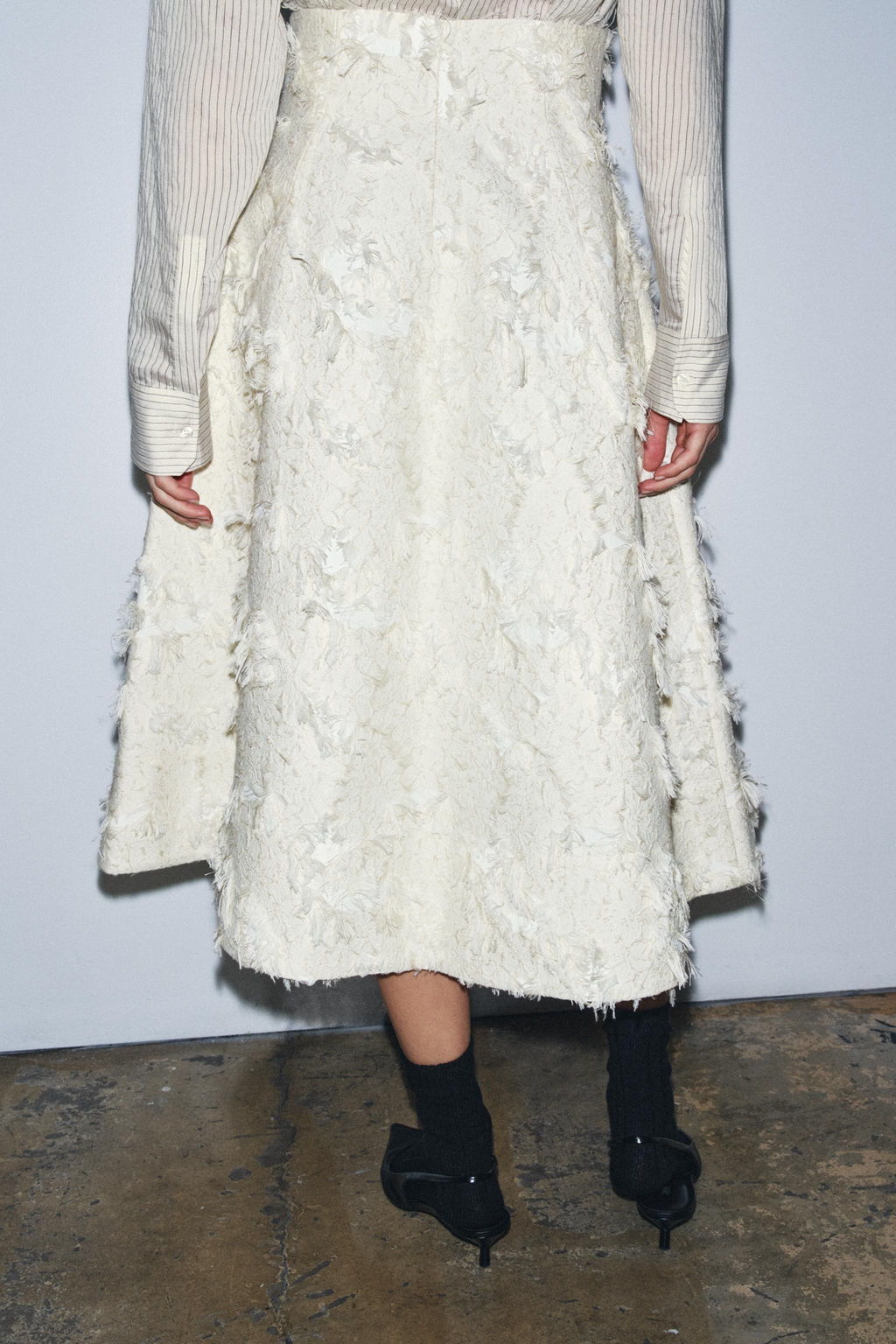 ZW COLLECTION STRUCTURED MIDI SKIRT