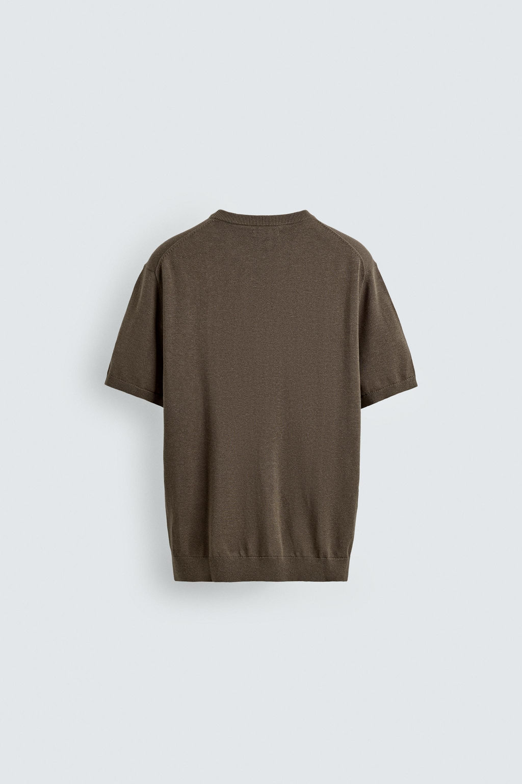 CAMISETA PUNTO REGULAR FIT / Verde medio - Zara фото 8
