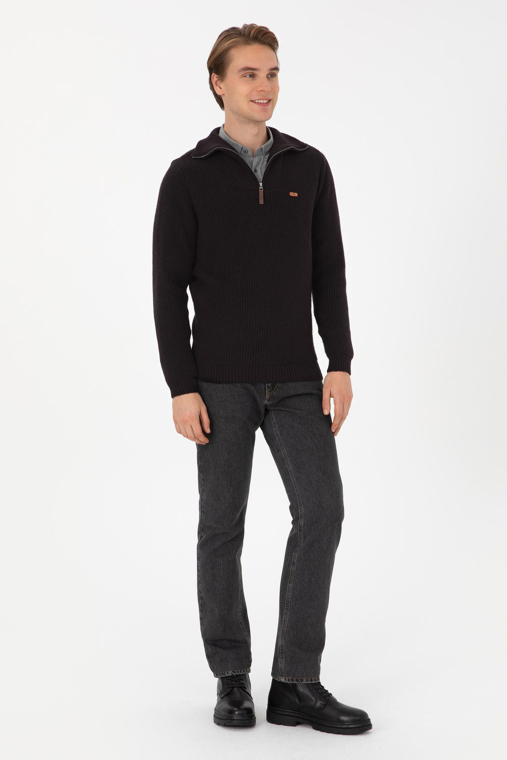 Erkek Siyah Kazak - U.s. polo assn фото 4