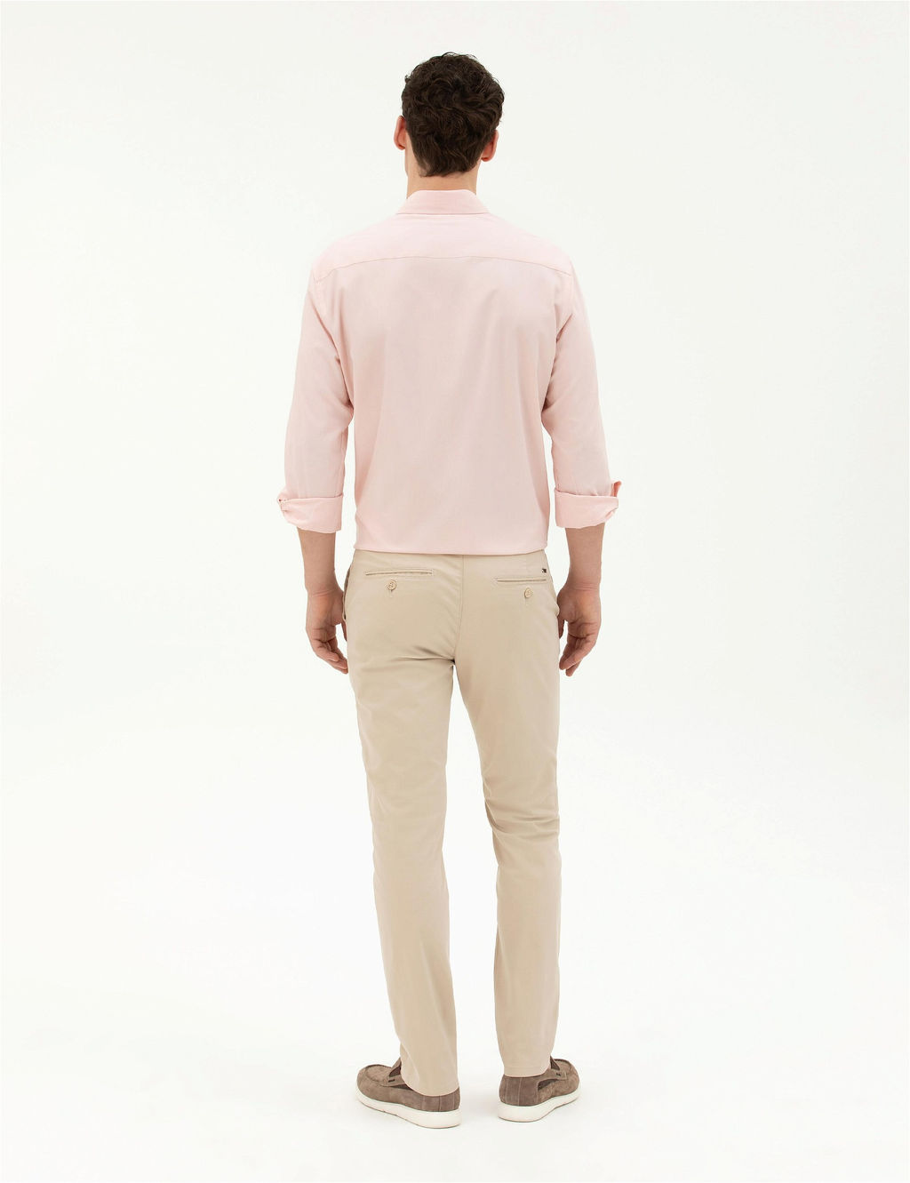 Bej Slim Fit Kanvas Pantolon - Pierre cardin фото 4