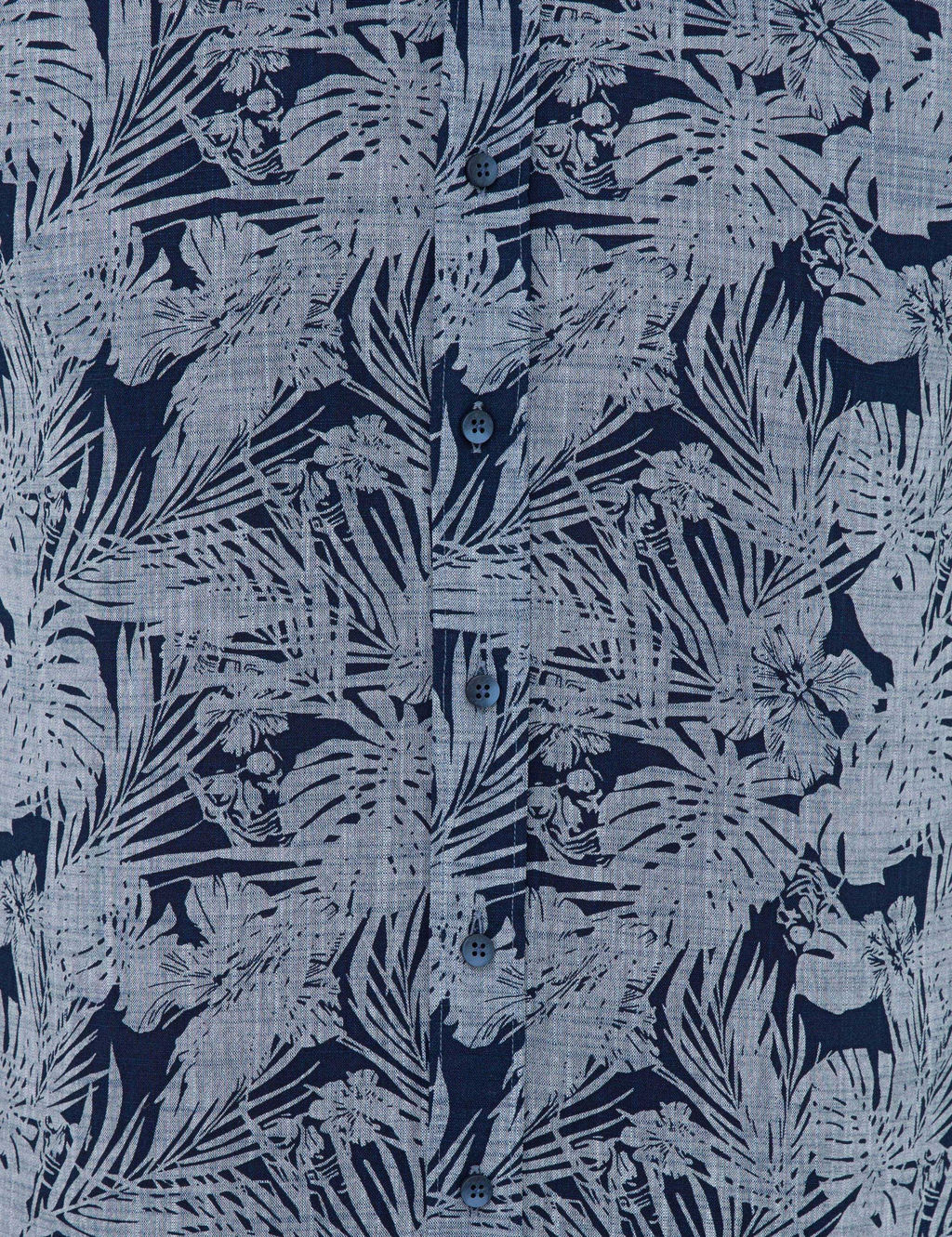 Темно-синяя приталенная рубашка с длинным рукавом - Cacharel фото 5