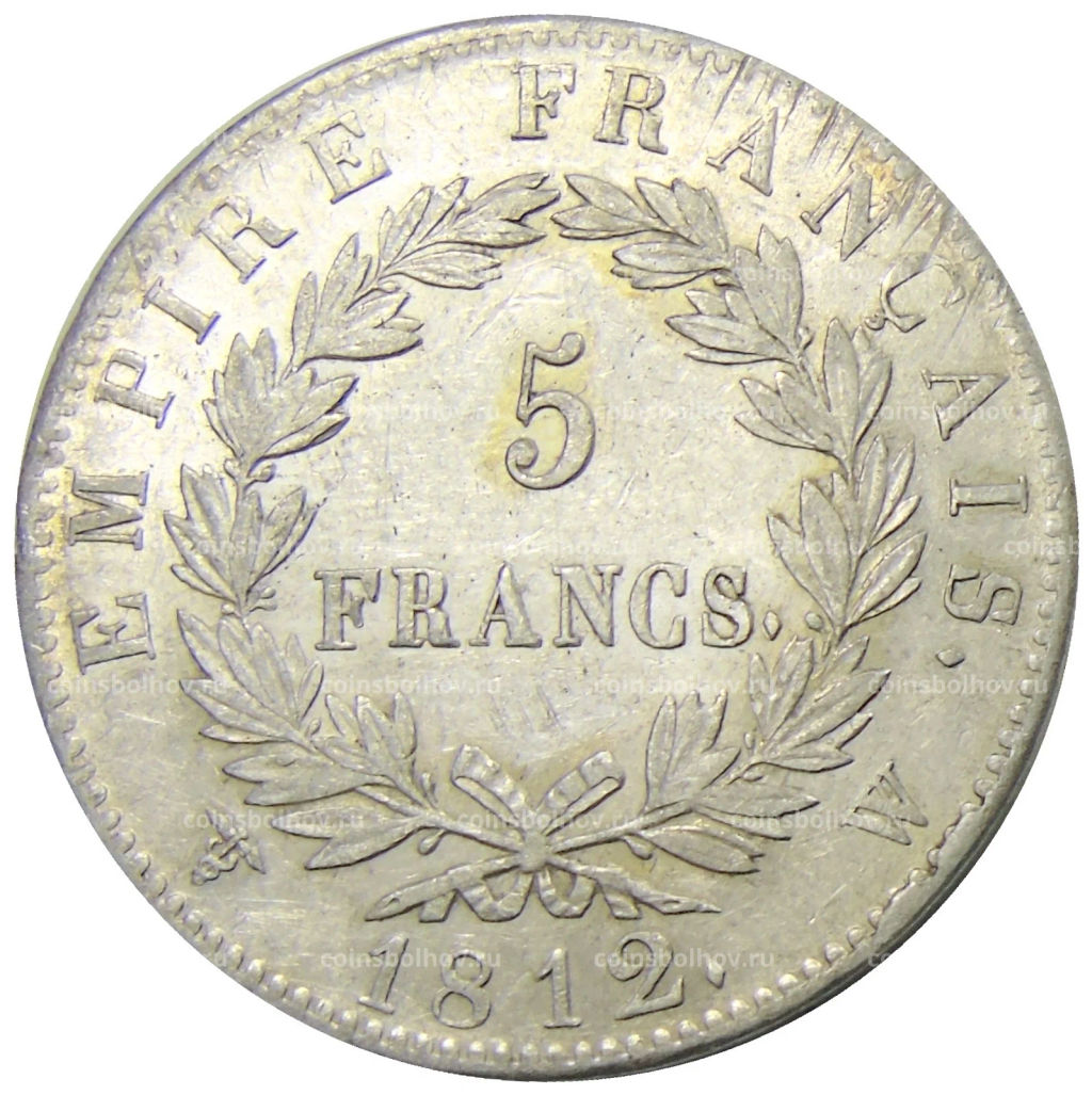 5 франков 1812 года W Франция