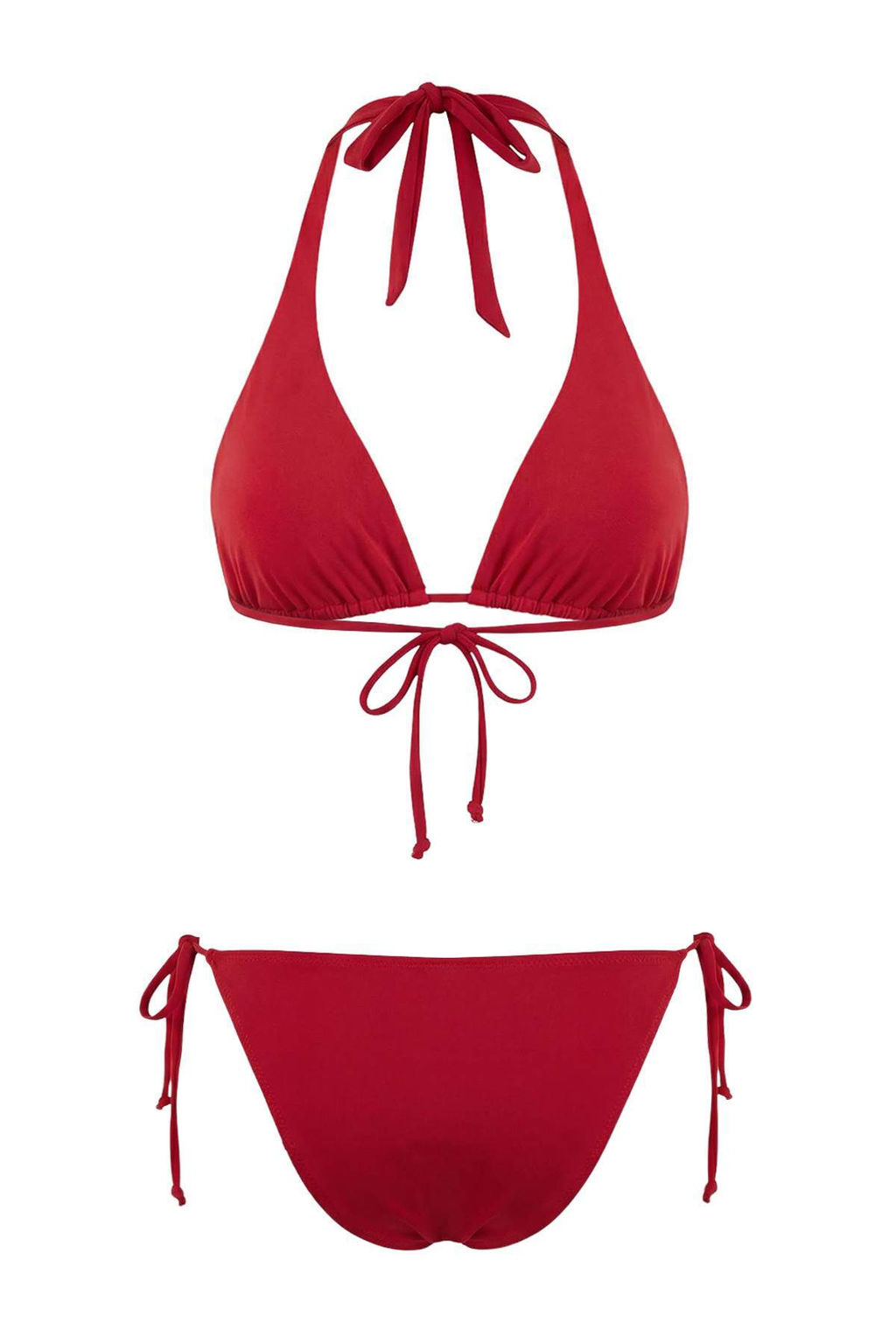 K?rm?z? Ucgen Kapl? Normal Bel Regular Basic Bikini Tak?m? TBESS26BT00015 - Trendyolmilla фото 2