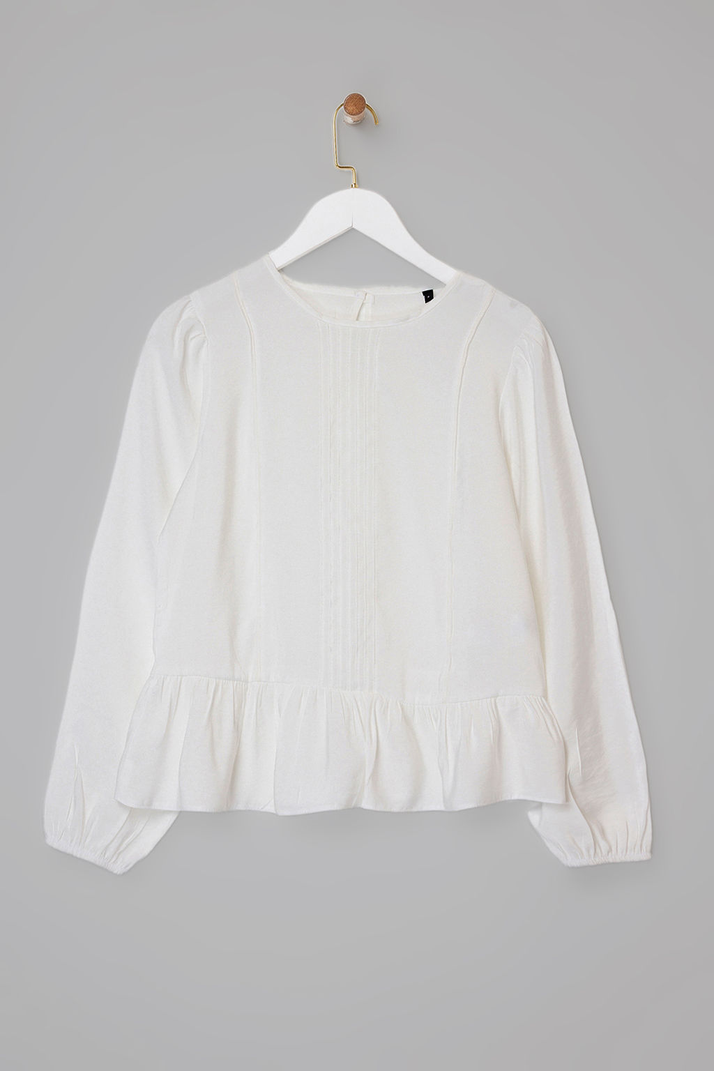 Ekru Aksesuar Detayl? Dokuma Bluz TWOAW26BZ00299