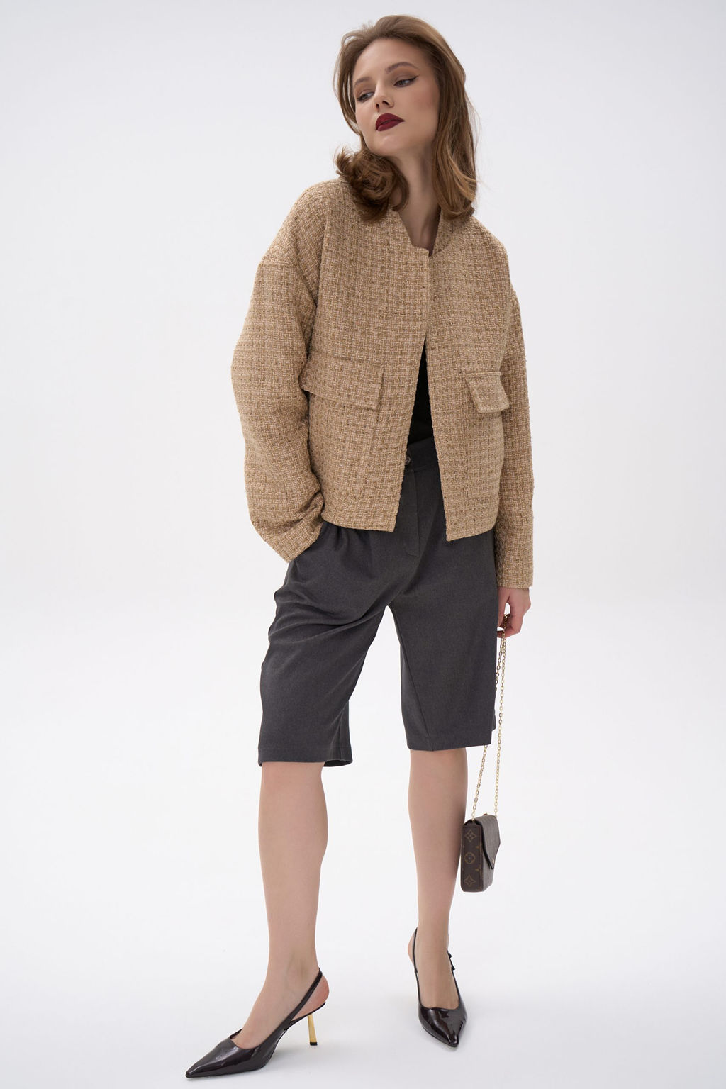 Бермуды Дана (серый) - Эльза фото 18